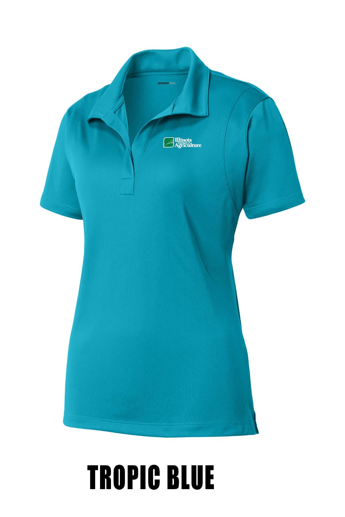 Illinois Department of Agriculture Ladies SPORT TEK Short Sleeve Polo (E.LST650)