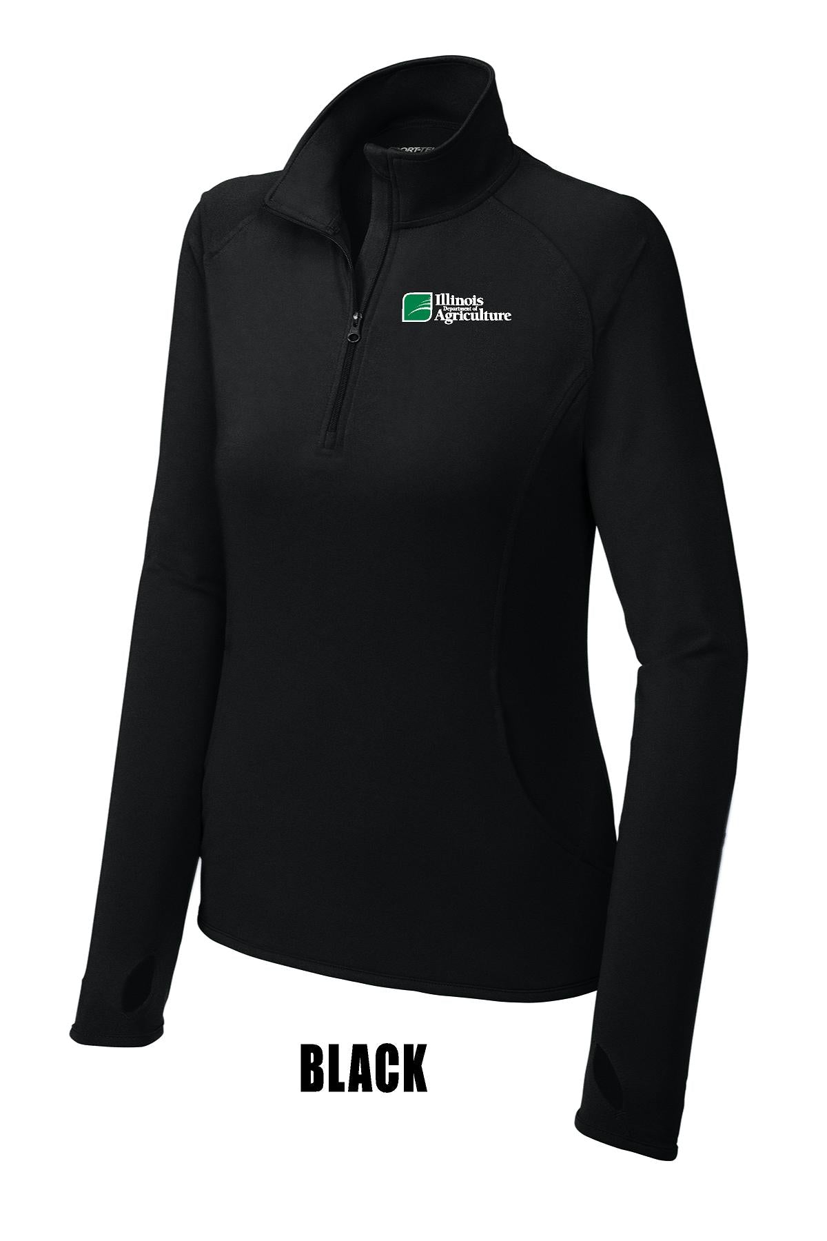 Illinois Department of Agriculture Sport-Tek® Ladies Sport-Wick® Stretch 1/2-Zip Pullover (E.LST850)