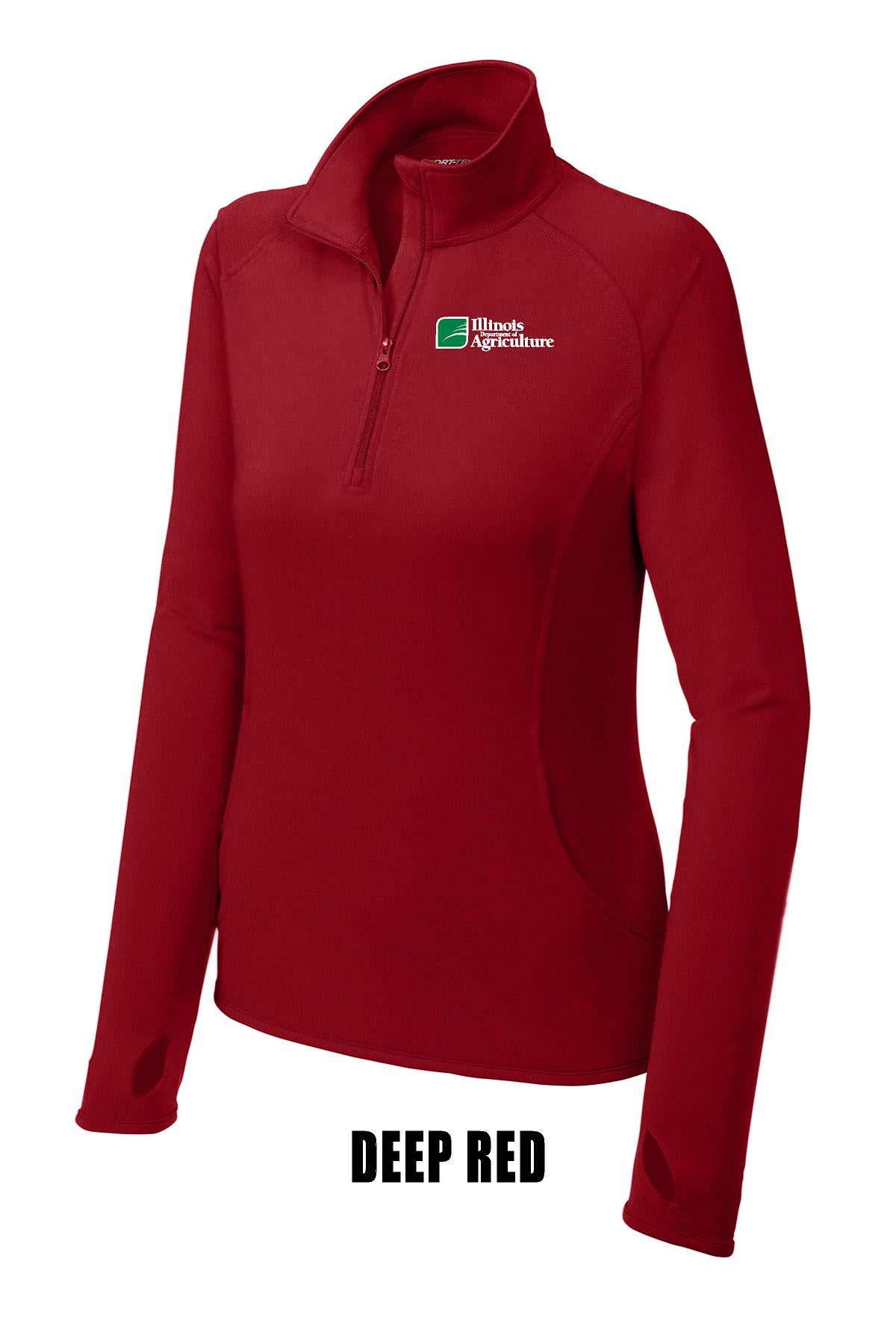 Illinois Department of Agriculture Sport-Tek® Ladies Sport-Wick® Stretch 1/2-Zip Pullover (E.LST850)
