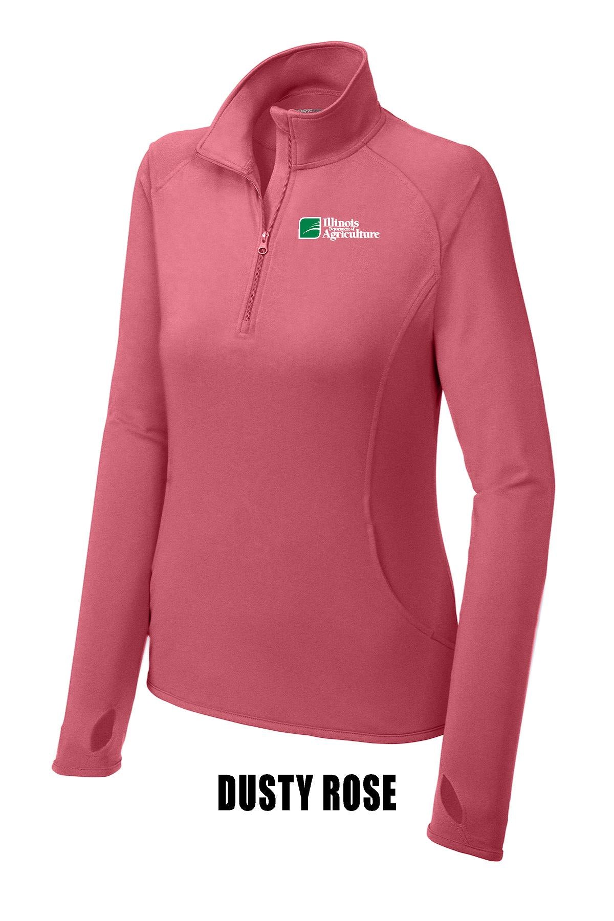 Illinois Department of Agriculture Sport-Tek® Ladies Sport-Wick® Stretch 1/2-Zip Pullover (E.LST850)