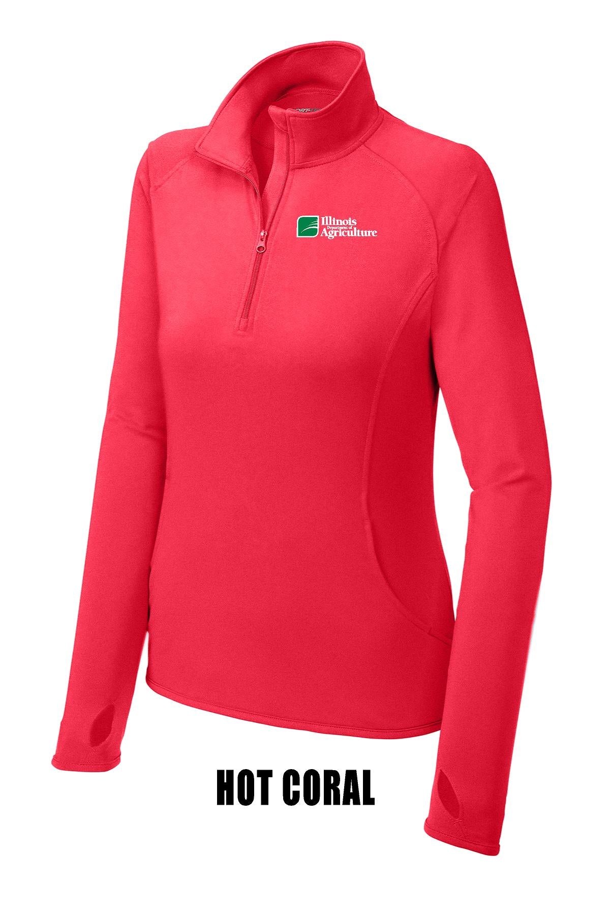 Illinois Department of Agriculture Sport-Tek® Ladies Sport-Wick® Stretch 1/2-Zip Pullover (E.LST850)