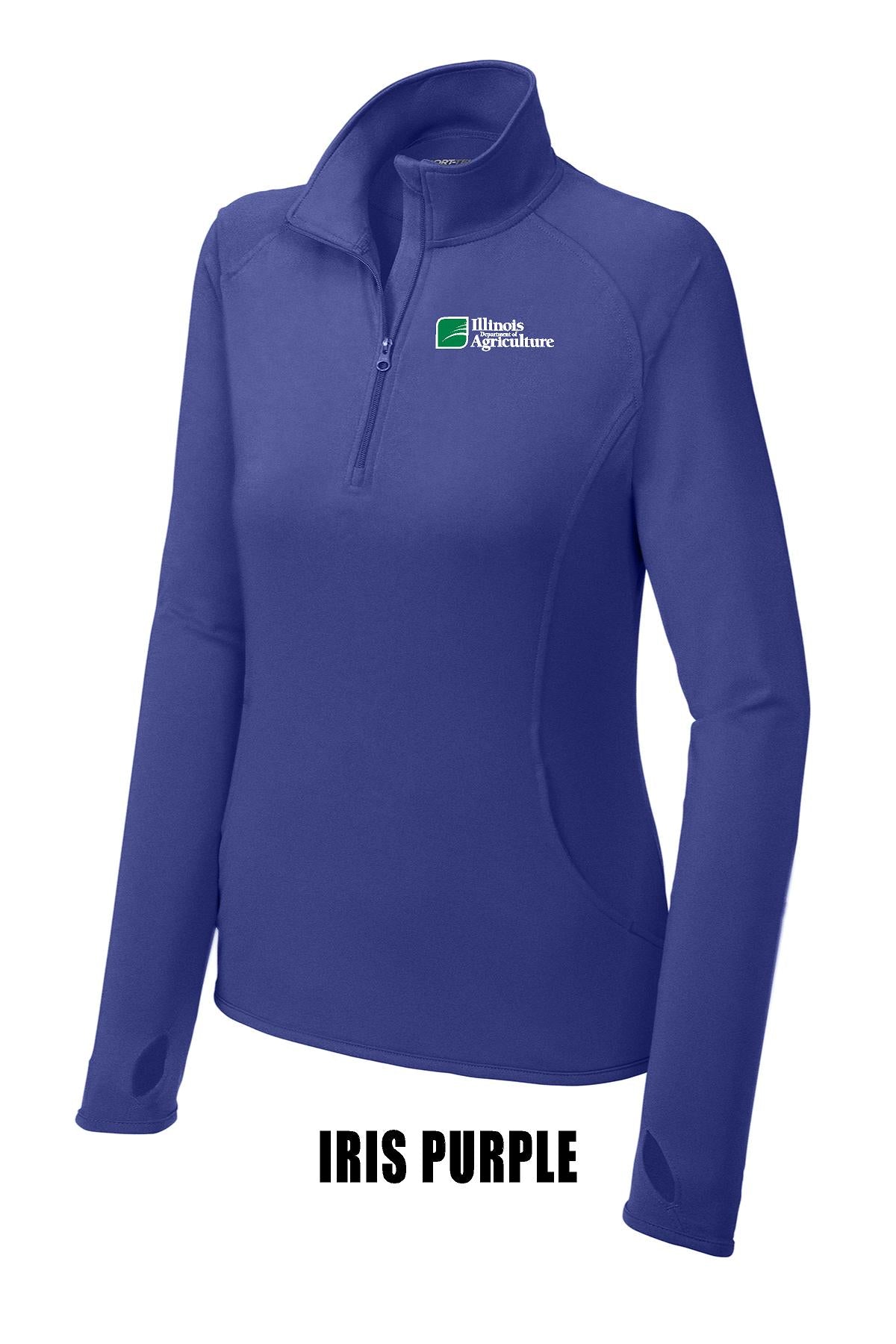 Illinois Department of Agriculture Sport-Tek® Ladies Sport-Wick® Stretch 1/2-Zip Pullover (E.LST850)