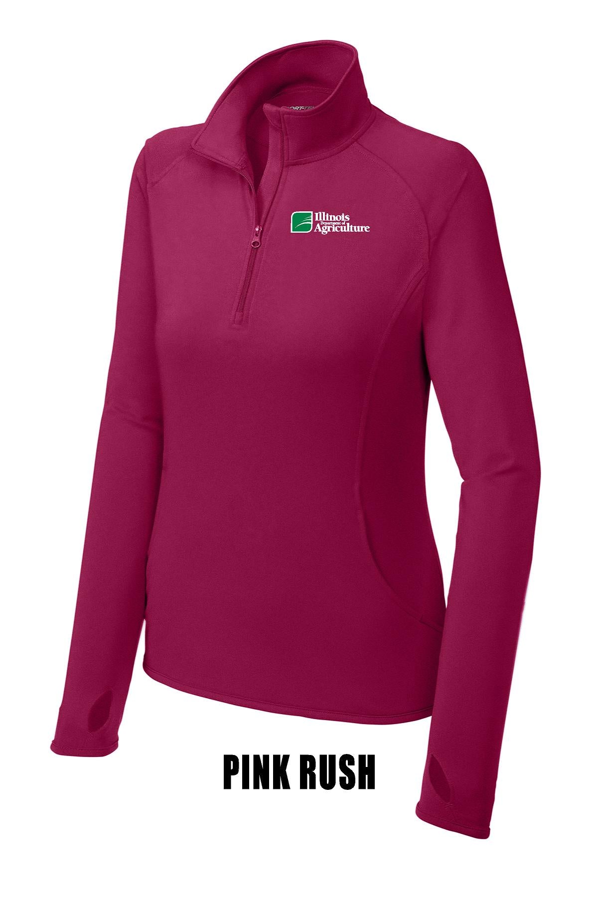 Illinois Department of Agriculture Sport-Tek® Ladies Sport-Wick® Stretch 1/2-Zip Pullover (E.LST850)