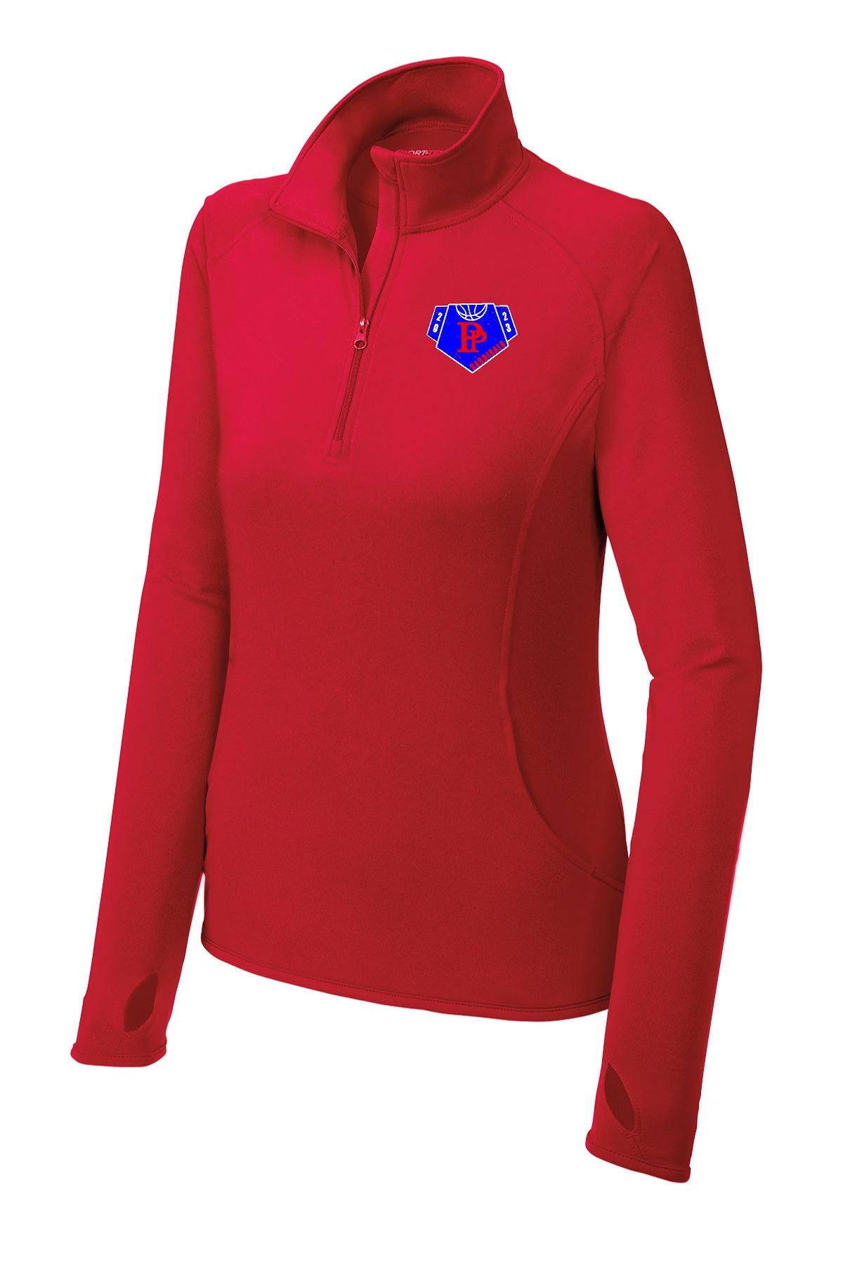 Pleasant Plains Jr. High BOYS Basketball Sport-Tek® Ladies Sport-Wick® Stretch 1/2-Zip Pullover (E.LST850)