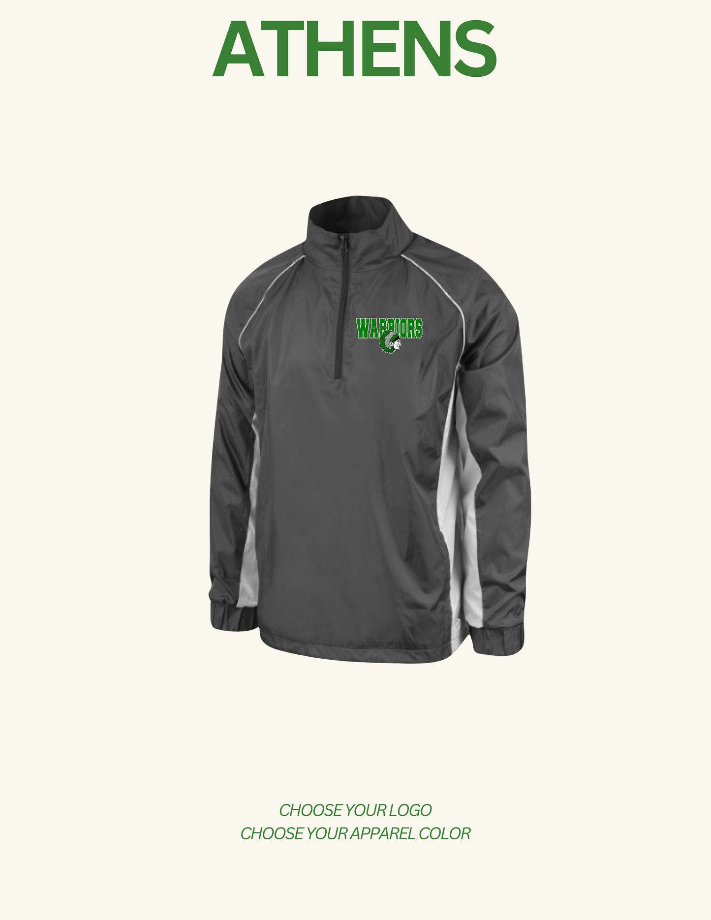 ATHENS BOOSTERS Mission Men's Water Resistant Pullover (E.ABB)
