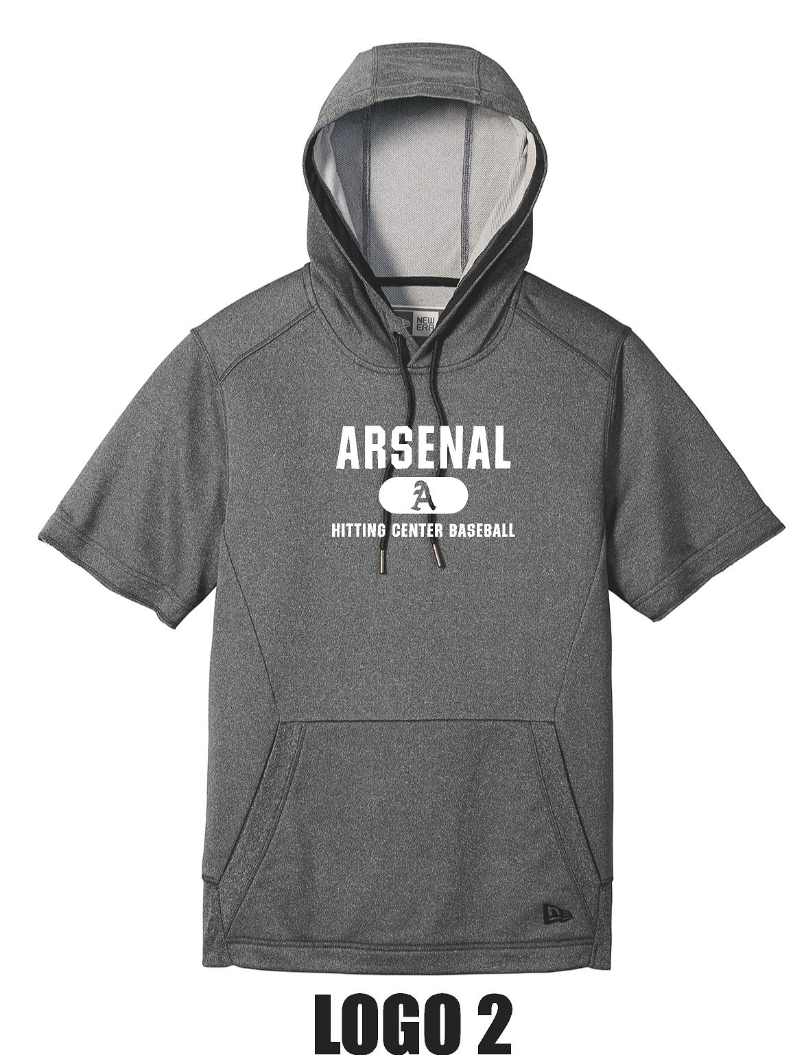 Arsenal Baseball New Era ® Performance Terry Short Sleeve Hoodie (P.NEA533)