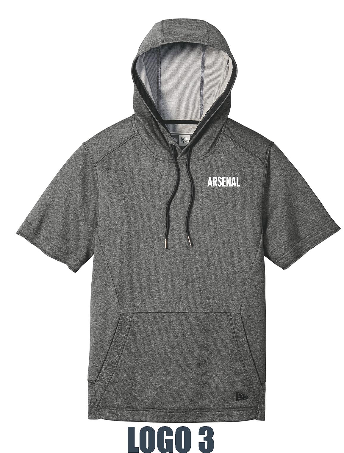 Arsenal Baseball New Era ® Performance Terry Short Sleeve Hoodie (P.NEA533)