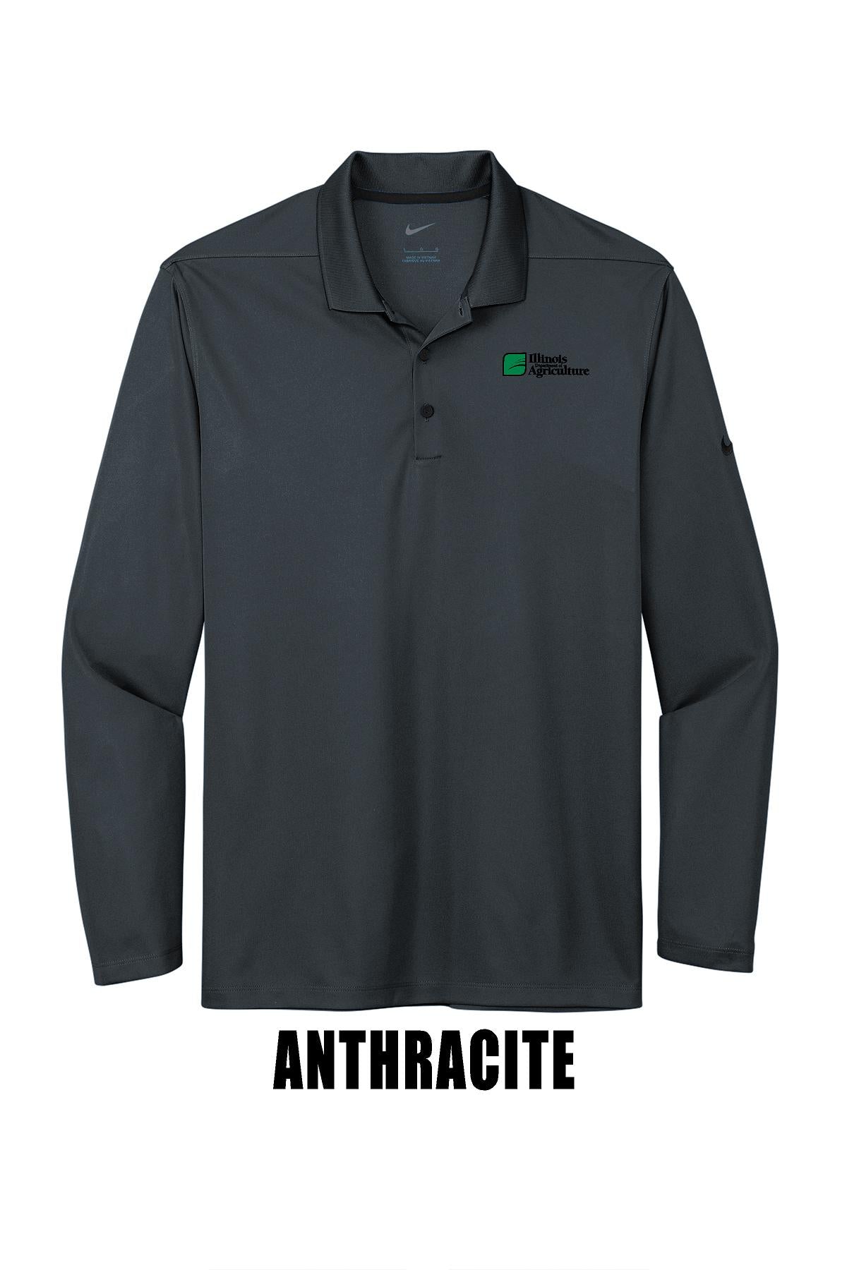 Illinois Department of Agriculture Nike Dri-FIT Micro Pique 2.0 Long Sleeve Polo (E. NKDC2104)