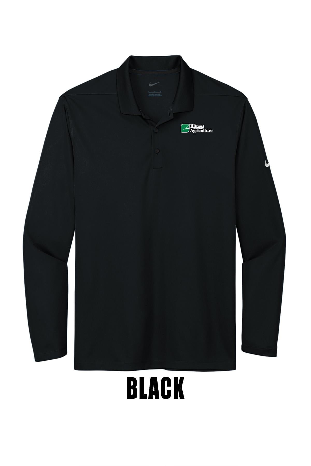 Illinois Department of Agriculture Nike Dri-FIT Micro Pique 2.0 Long Sleeve Polo (E. NKDC2104)