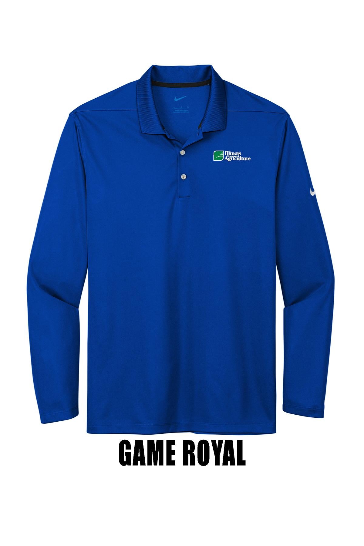 Illinois Department of Agriculture Nike Dri-FIT Micro Pique 2.0 Long Sleeve Polo (E. NKDC2104)