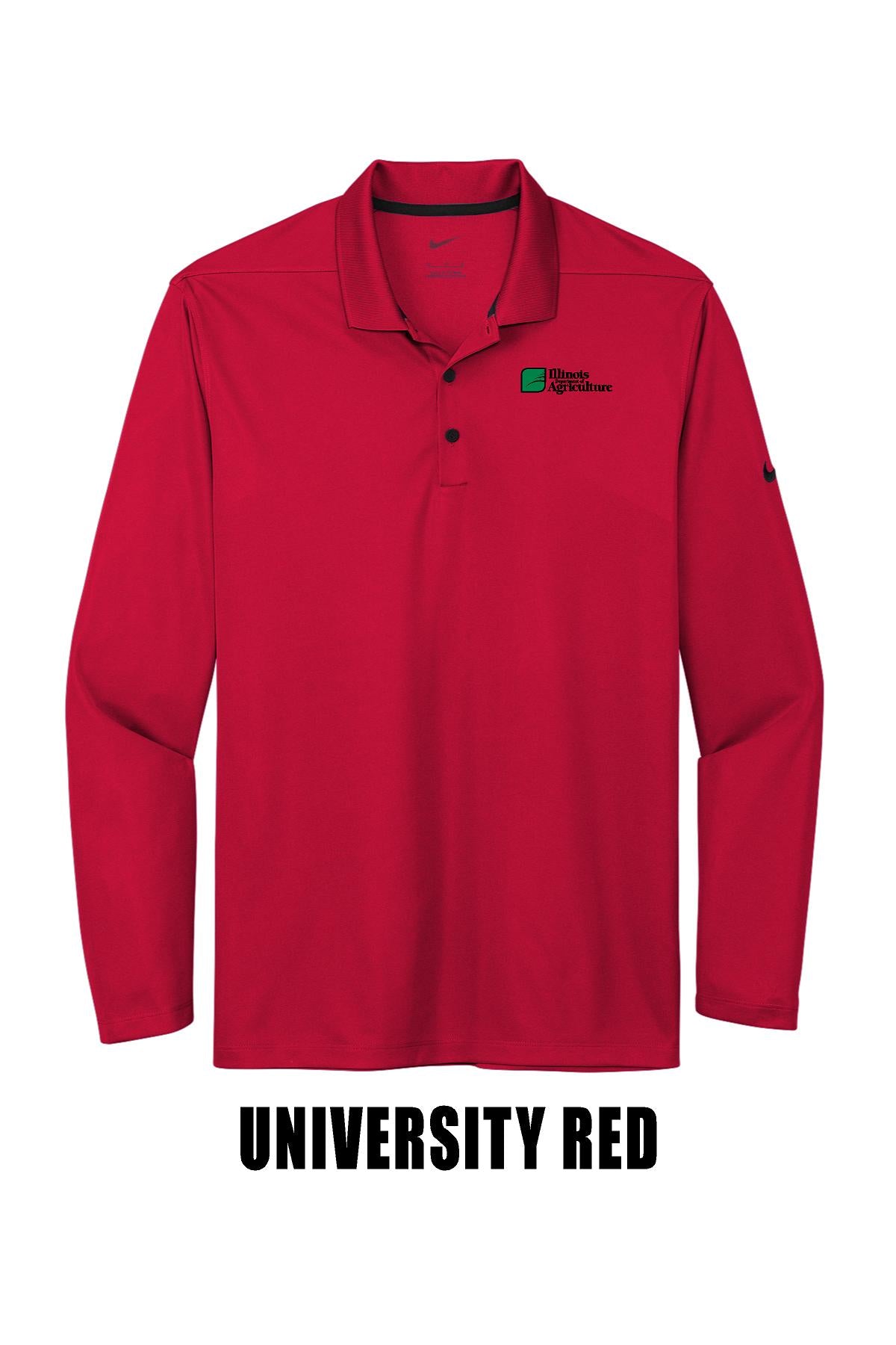Illinois Department of Agriculture Nike Dri-FIT Micro Pique 2.0 Long Sleeve Polo (E. NKDC2104)