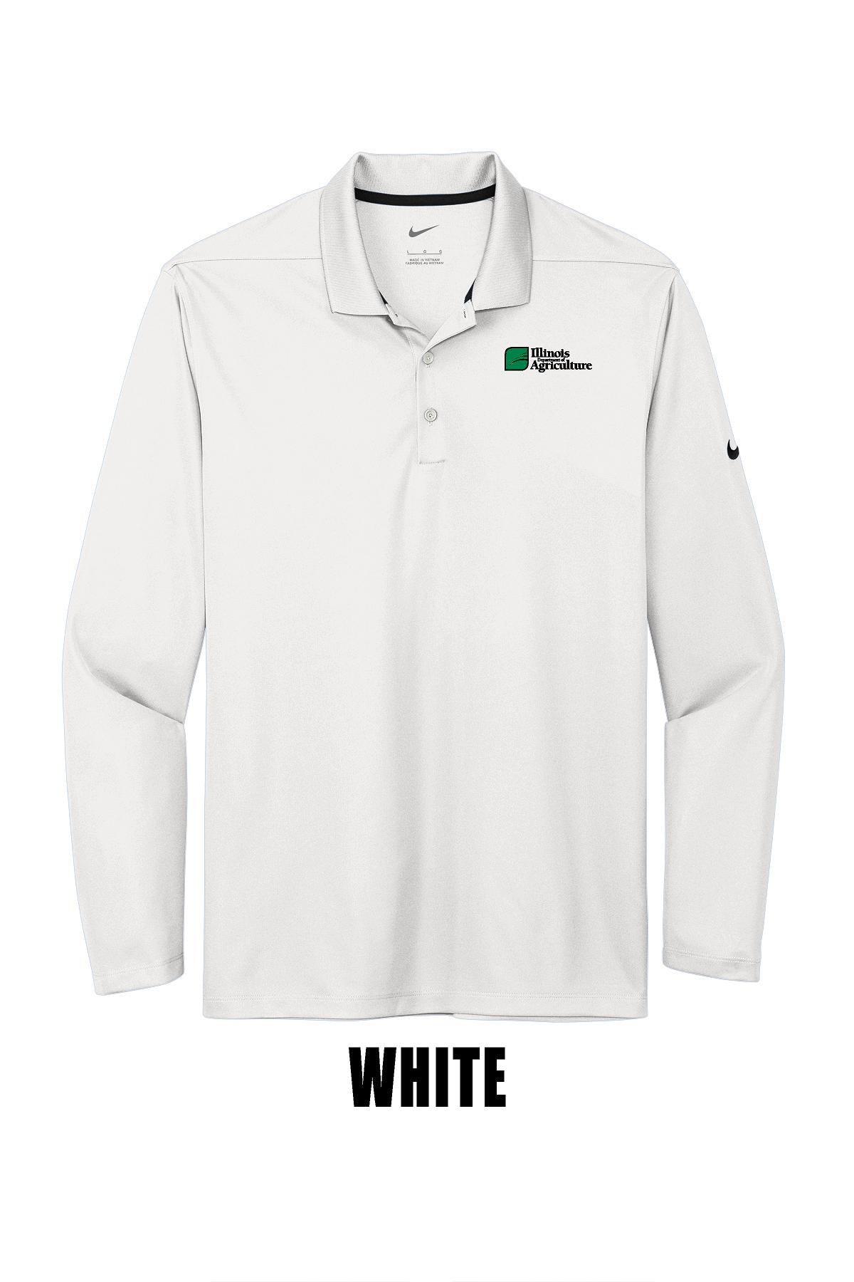 Illinois Department of Agriculture Nike Dri-FIT Micro Pique 2.0 Long Sleeve Polo (E. NKDC2104)