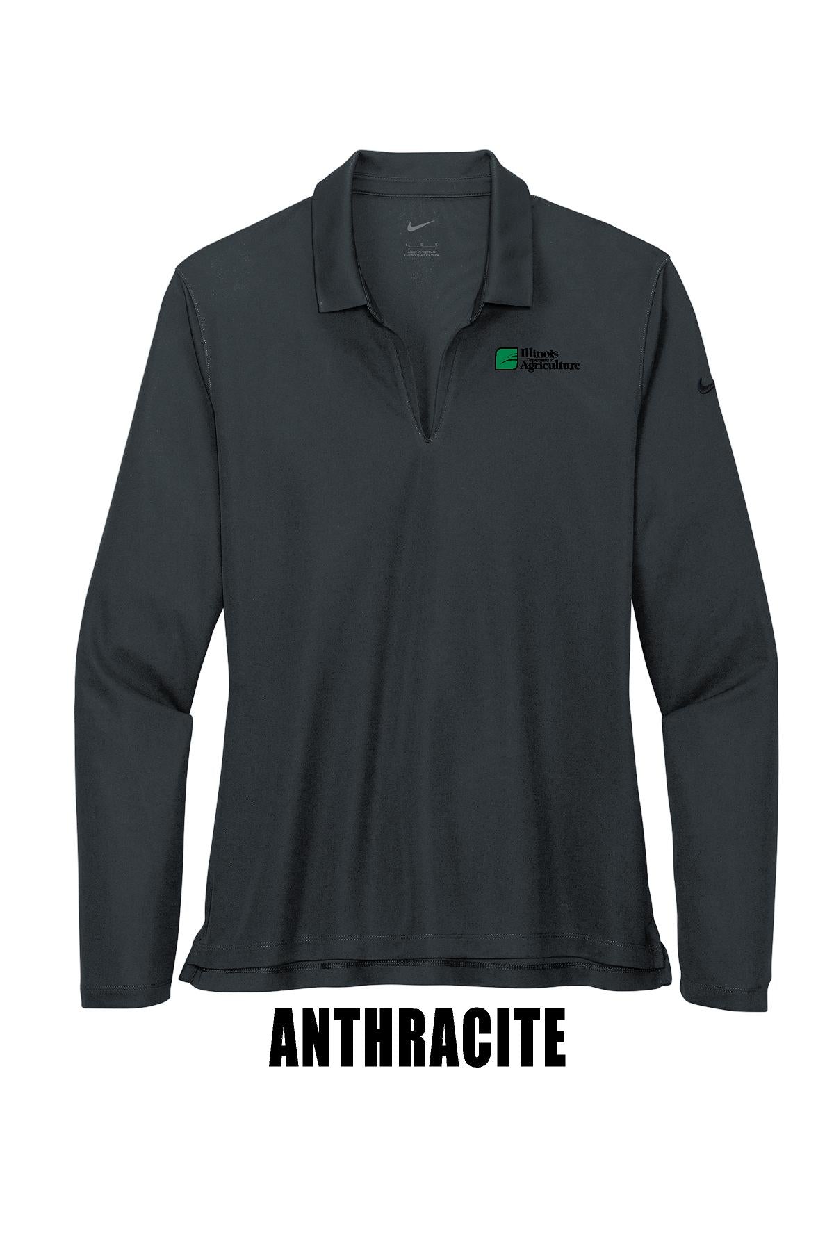 Illinois Department of Agriculture Nike Women's Dri-FIT Micro Pique 2.0 Long Sleeve Polo (E.NKDC2105)