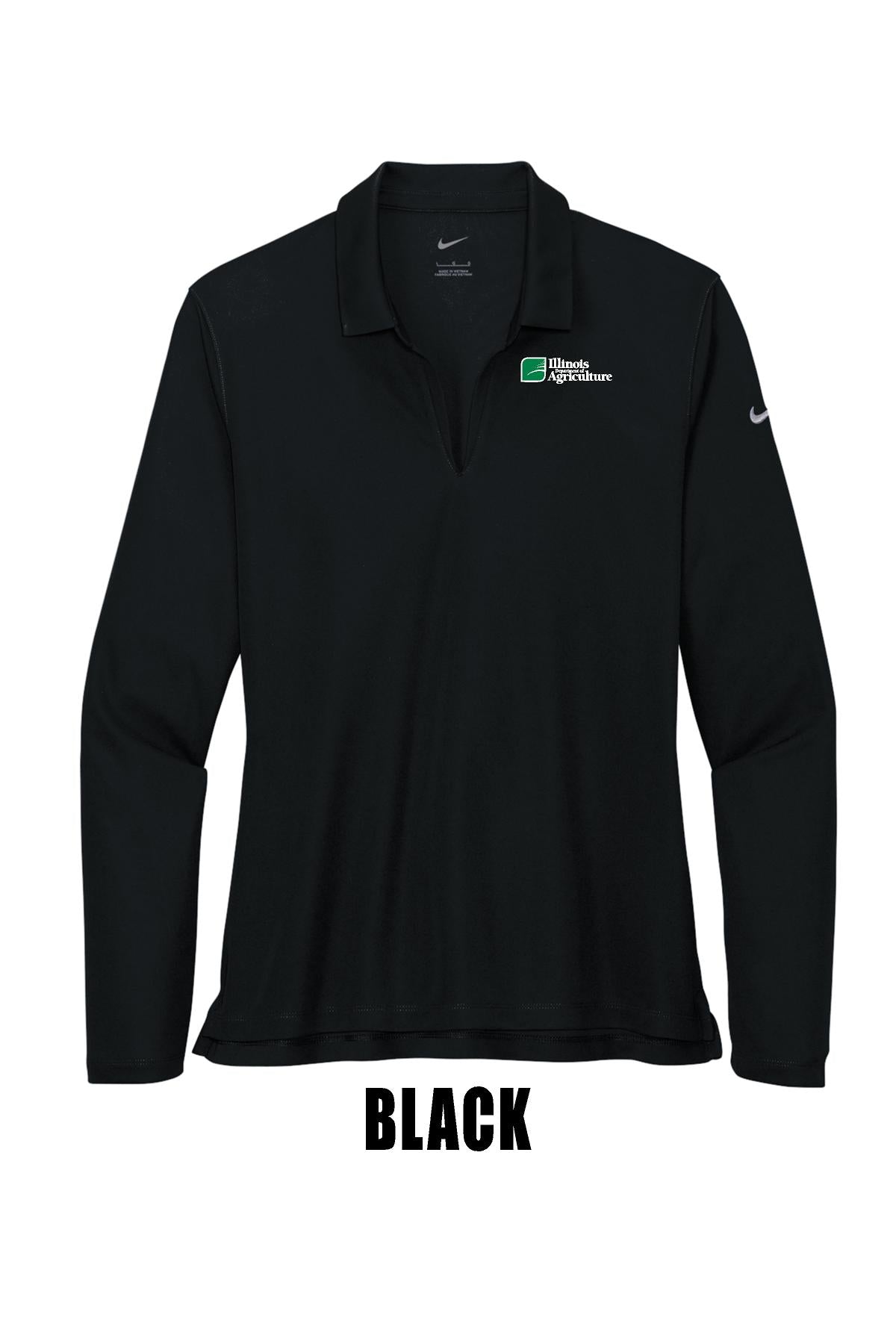 Illinois Department of Agriculture Nike Women's Dri-FIT Micro Pique 2.0 Long Sleeve Polo (E.NKDC2105)