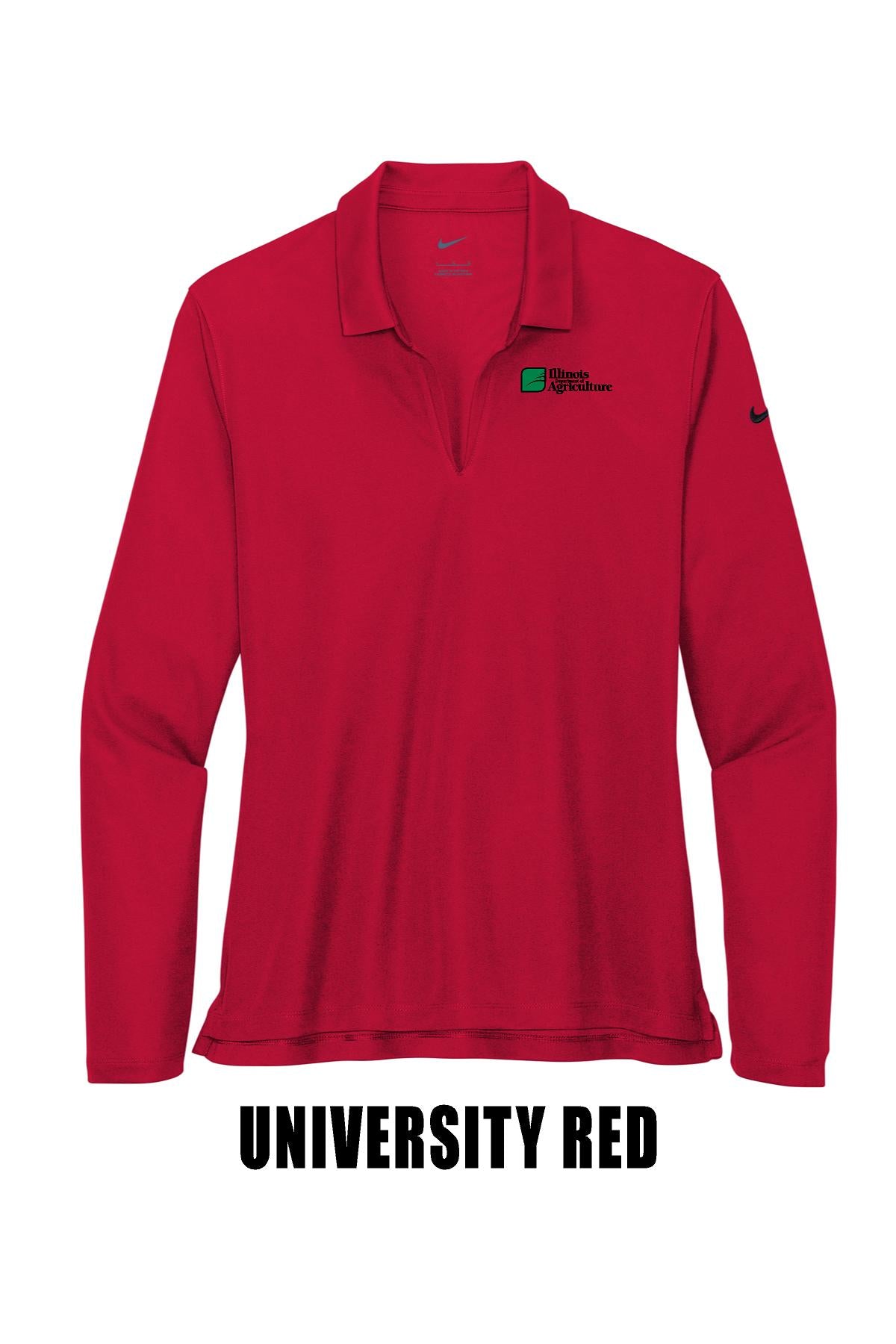 Illinois Department of Agriculture Nike Women's Dri-FIT Micro Pique 2.0 Long Sleeve Polo (E.NKDC2105)