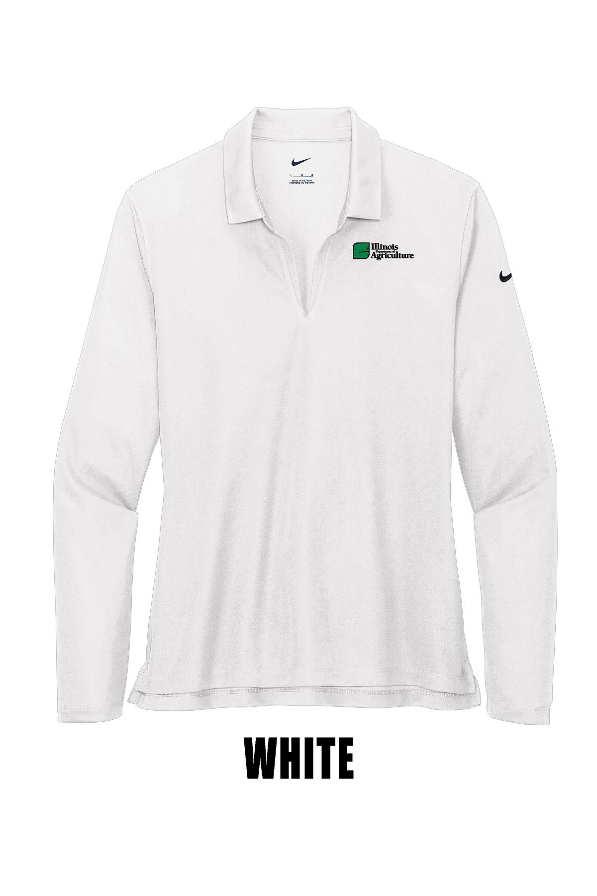 Illinois Department of Agriculture Nike Women's Dri-FIT Micro Pique 2.0 Long Sleeve Polo (E.NKDC2105)
