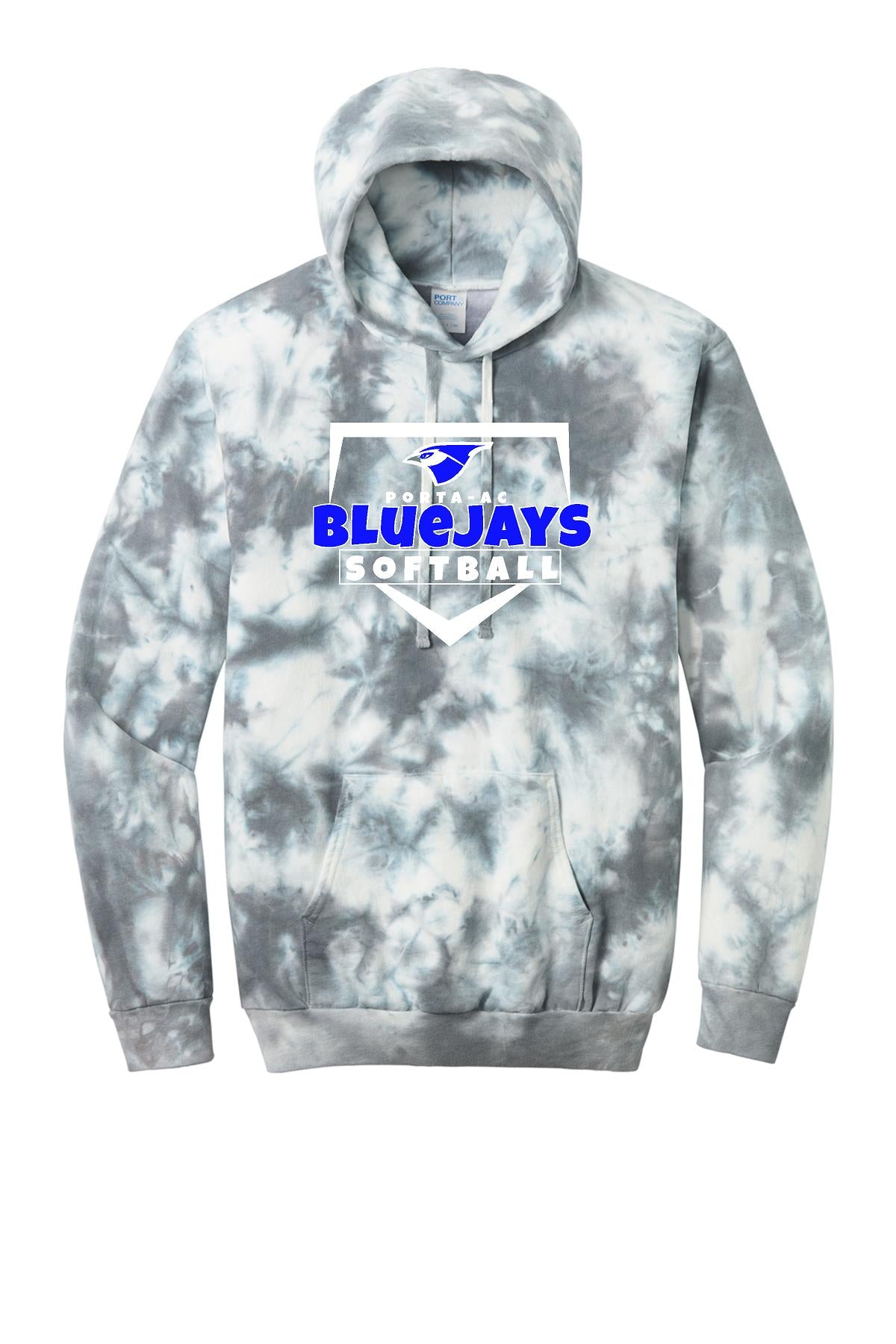 Porta Softball Port & Company® Crystal Tie-Dye Pullover Hoodie (P.PC144)