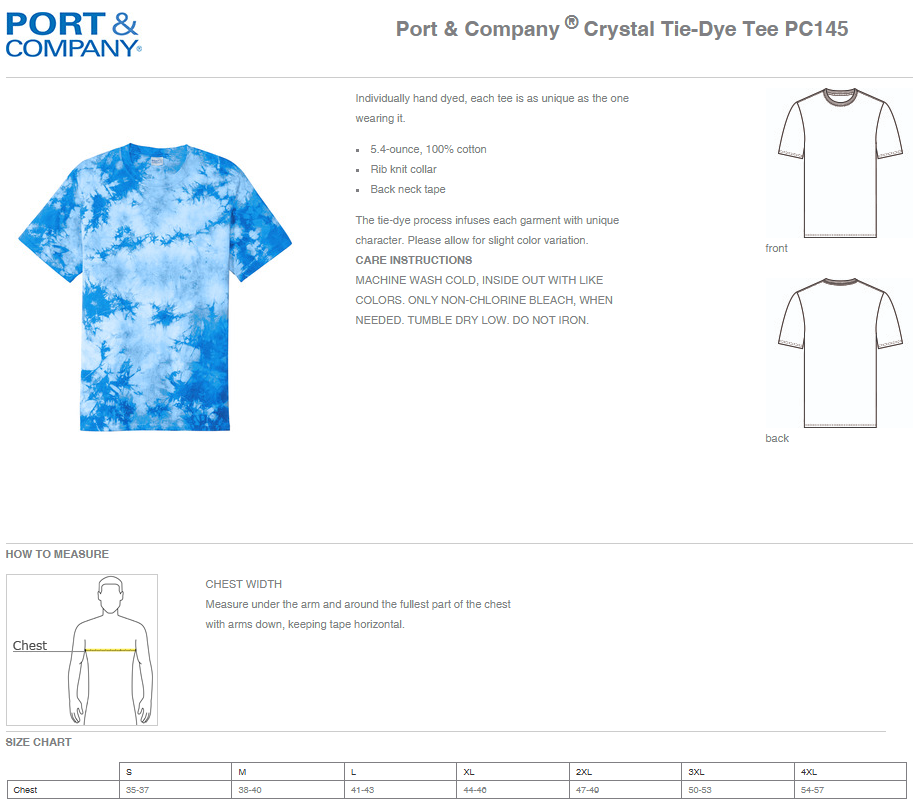 Kardinal Kids Daycare LIMITED EDITION Tie Dye Apparel (P.PC144/PC145/PC145Y)