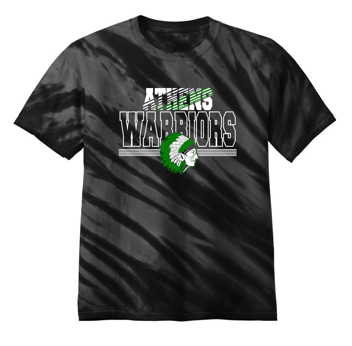 ATHENS BOOSTERS STRIPE TIE-DYE TEE (P.PC148)