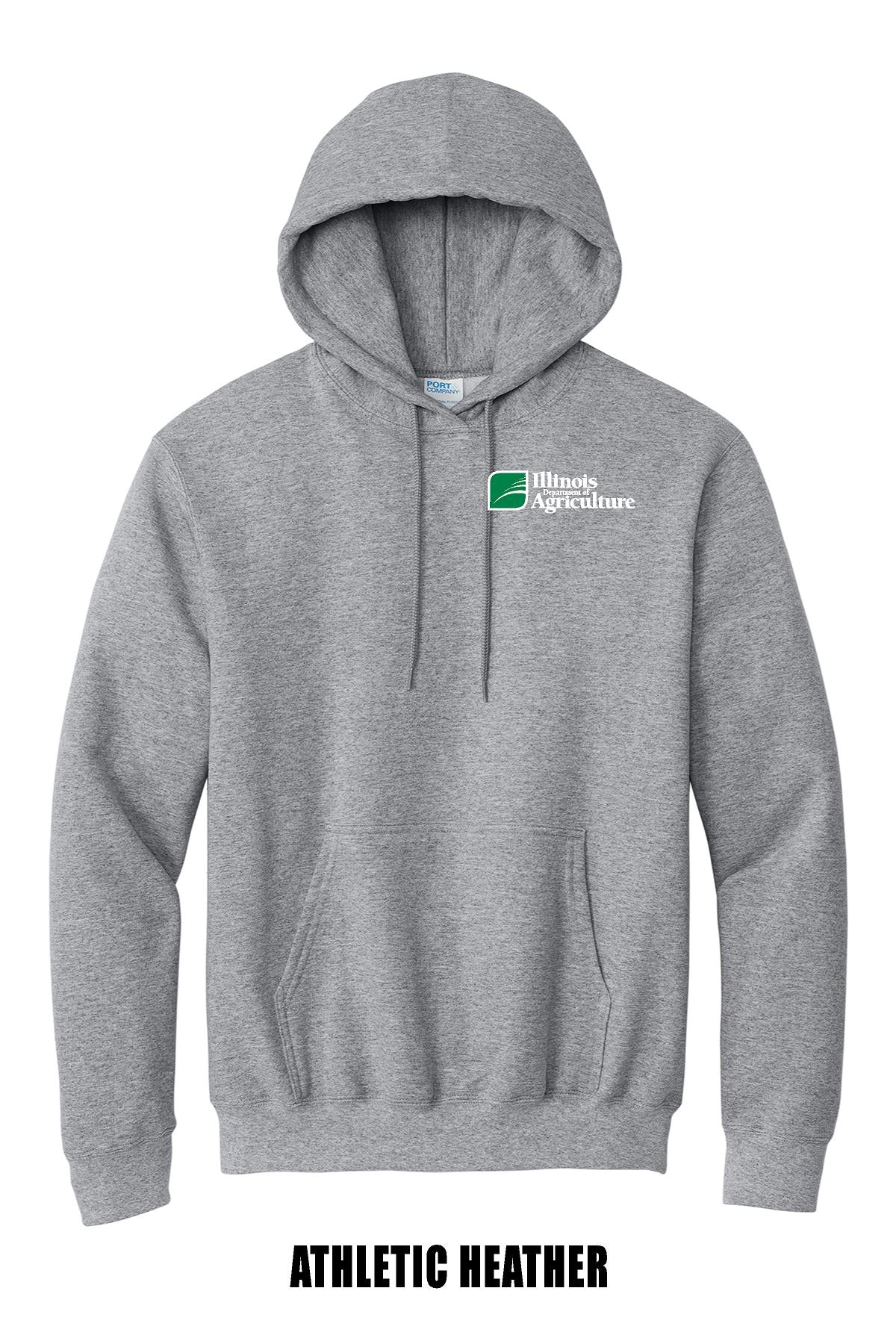 Illinois Department of Agriculture PORT & COMPANY® ESSENTIAL FLEECE PULLOVER HOODED SWEATSHIRT (P.PC90H)