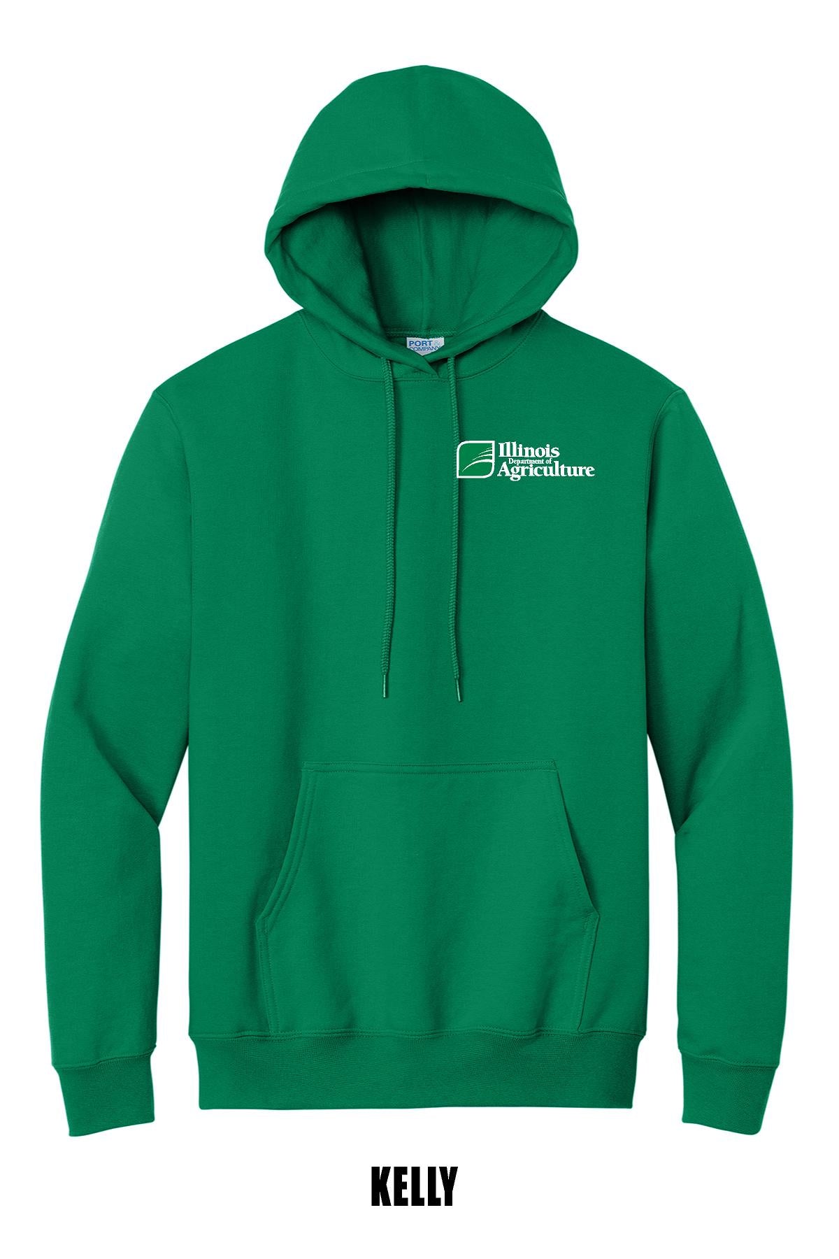 Illinois Department of Agriculture PORT & COMPANY® ESSENTIAL FLEECE PULLOVER HOODED SWEATSHIRT (P.PC90H)