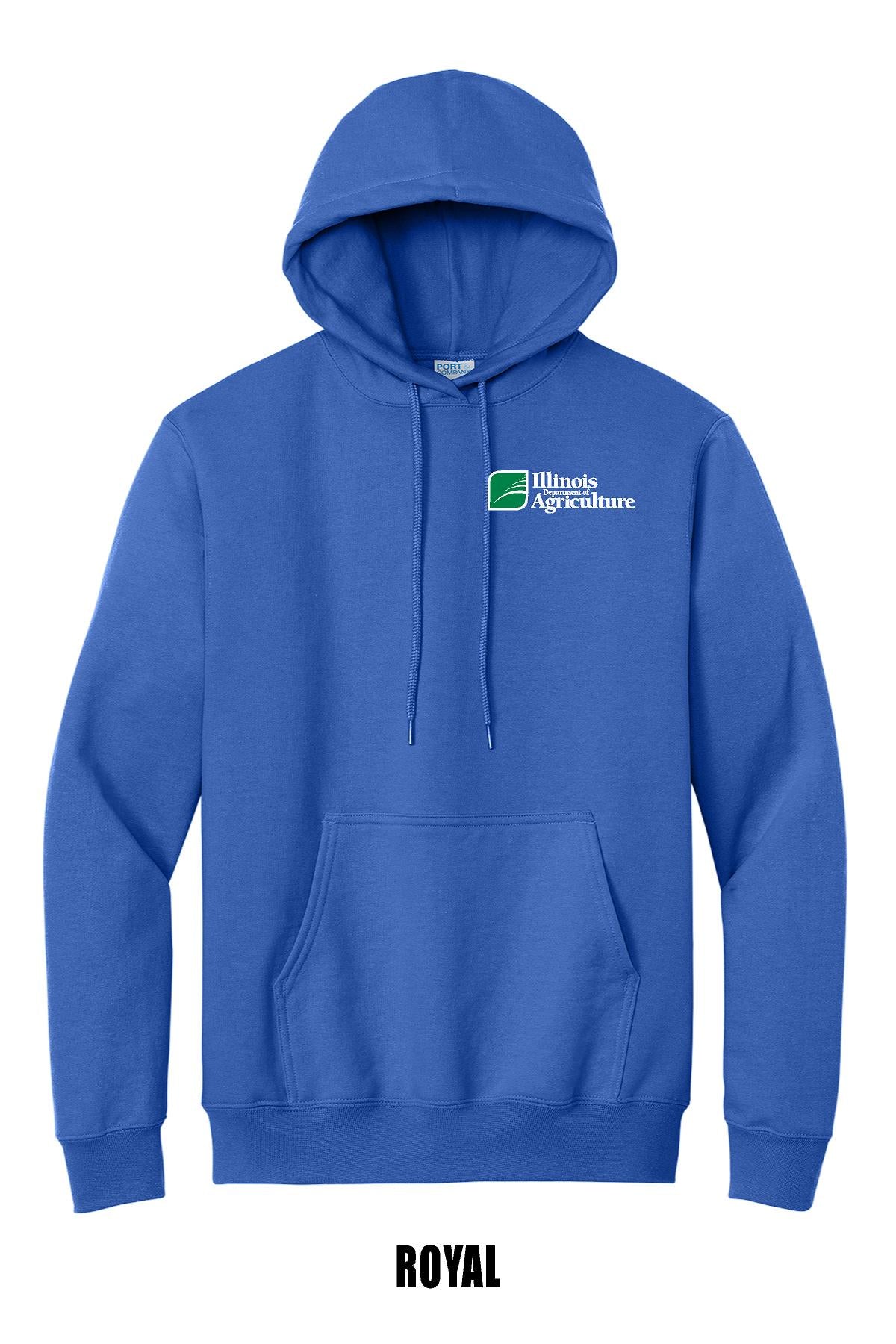 Illinois Department of Agriculture PORT & COMPANY® ESSENTIAL FLEECE PULLOVER HOODED SWEATSHIRT (P.PC90H)