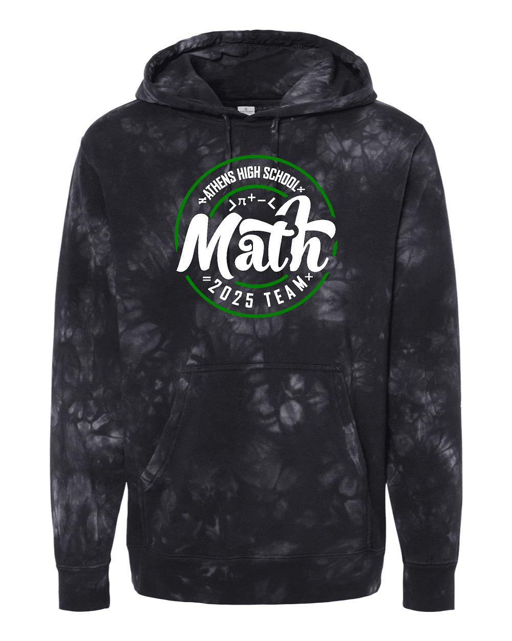 AHS MATH TEAM Tie-Dyed Hooded Sweatshirt (P.PRM4500TD)