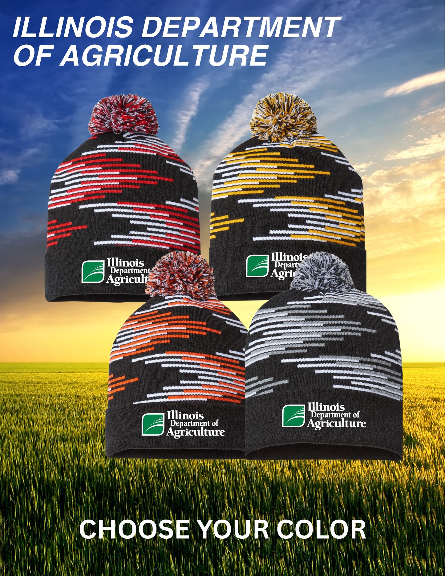 Illinois Department of Ag Bar Beanie (E.RKB12)