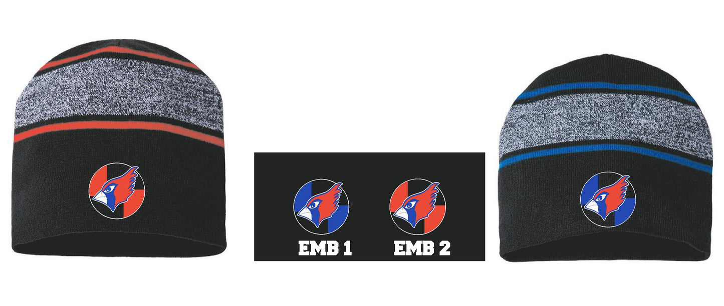 PP CARDINALS Variegated Striped Beanie (E.RKV9)