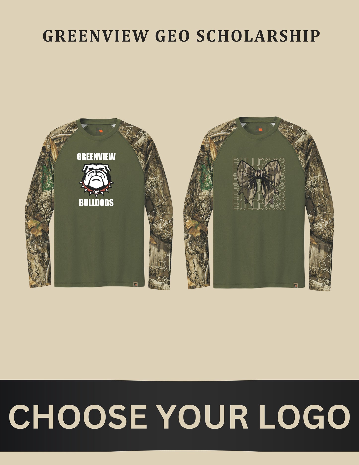 GREENVIEW GEO SCHOLARSHIP Russell Outdoors™ Realtree® Colorblock Performance Long Sleeve Tee (P.RU151LS)