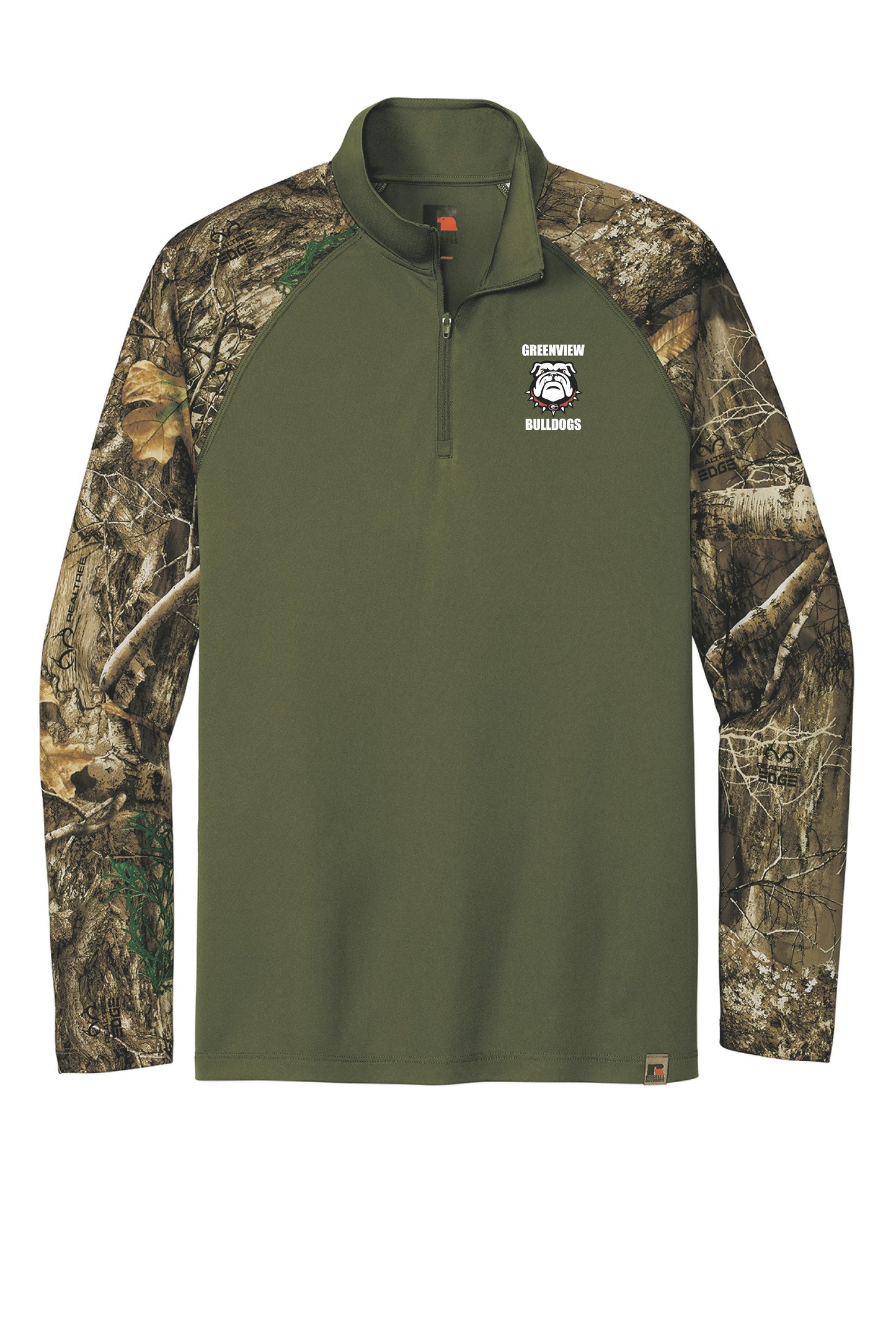 GREENVIEW GEO SCHOLARSHIP Russell Outdoors™ Realtree® Colorblock Performance 1/4-Zip (E.RU152)