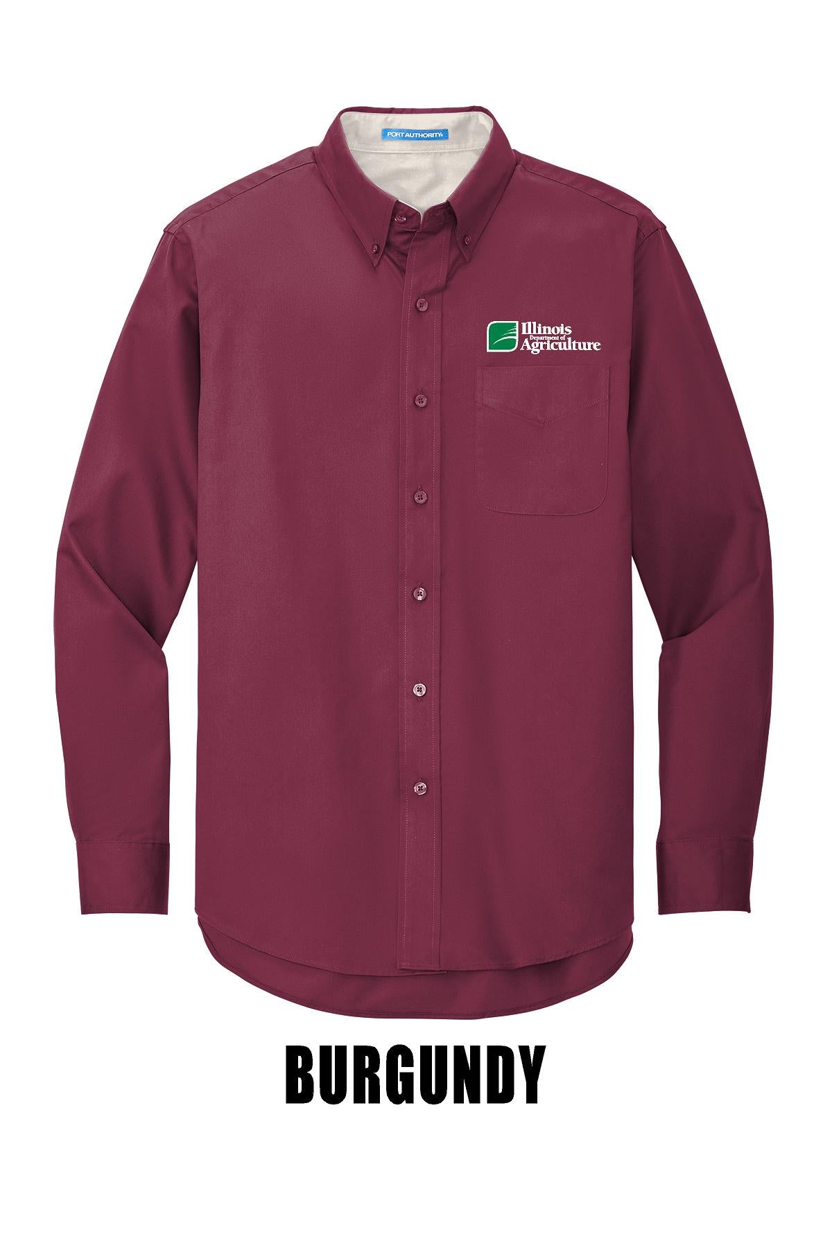 Illinois Department of Agriculture Port Authority® TALL Long Sleeve Easy Care Shirt (E.TLS608)