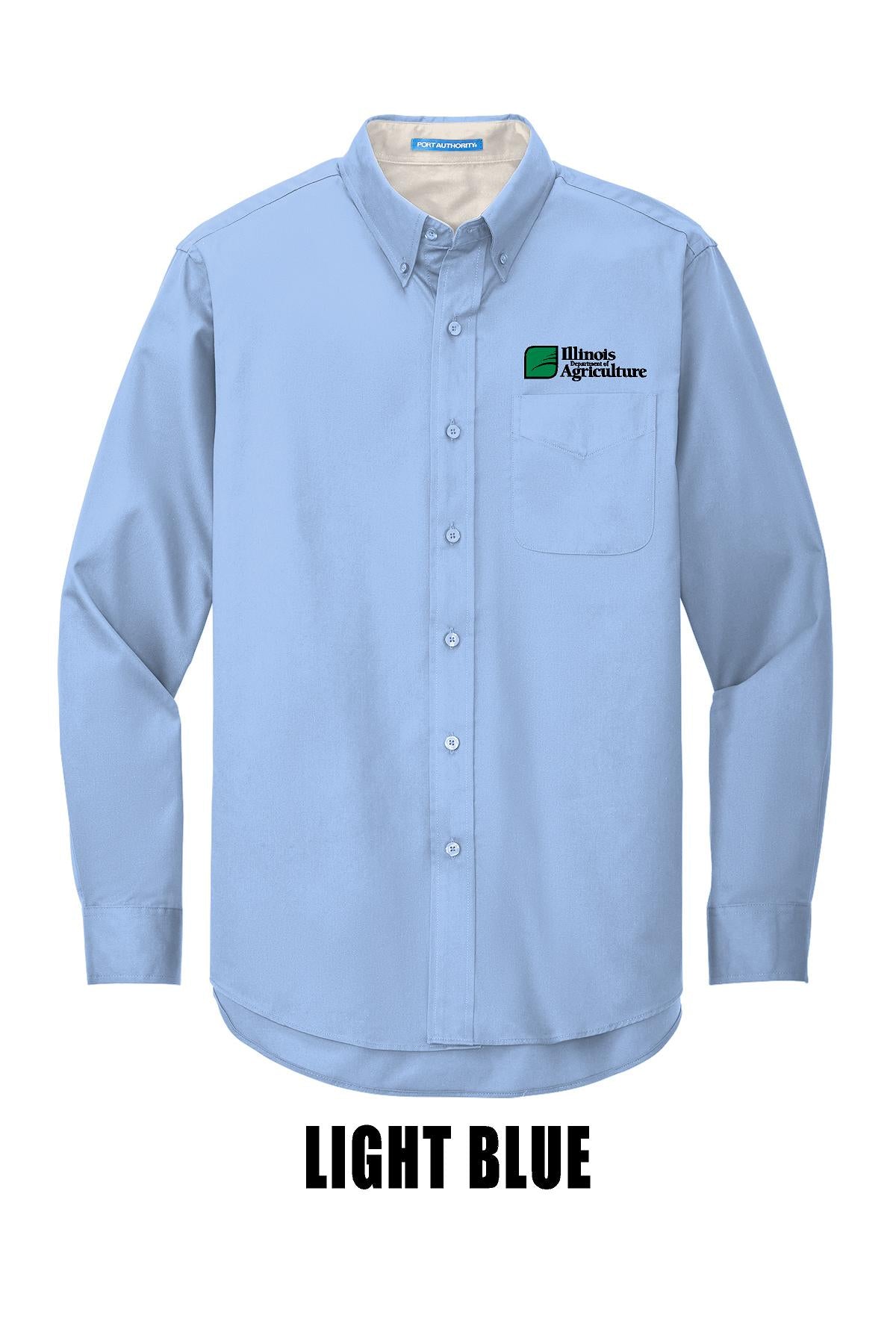 Illinois Department of Agriculture Port Authority® TALL Long Sleeve Easy Care Shirt (E.TLS608)