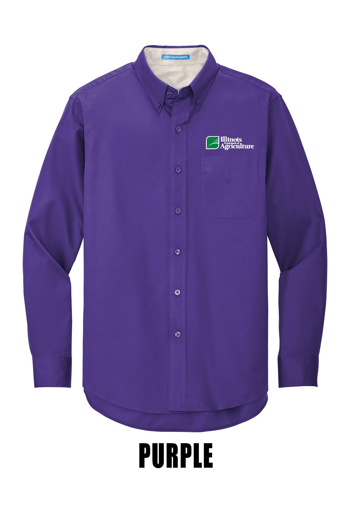 Illinois Department of Agriculture Port Authority® TALL Long Sleeve Easy Care Shirt (E.TLS608)