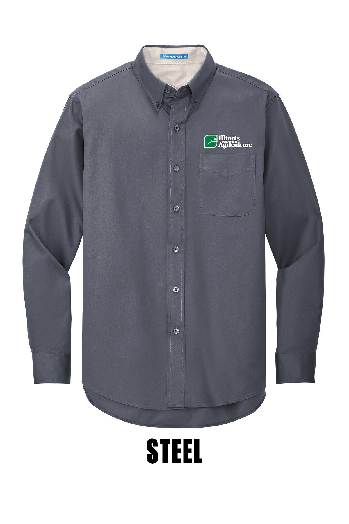Illinois Department of Agriculture Port Authority® TALL Long Sleeve Easy Care Shirt (E.TLS608)