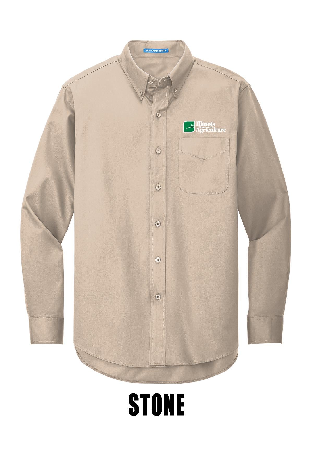 Illinois Department of Agriculture Port Authority® TALL Long Sleeve Easy Care Shirt (E.TLS608)