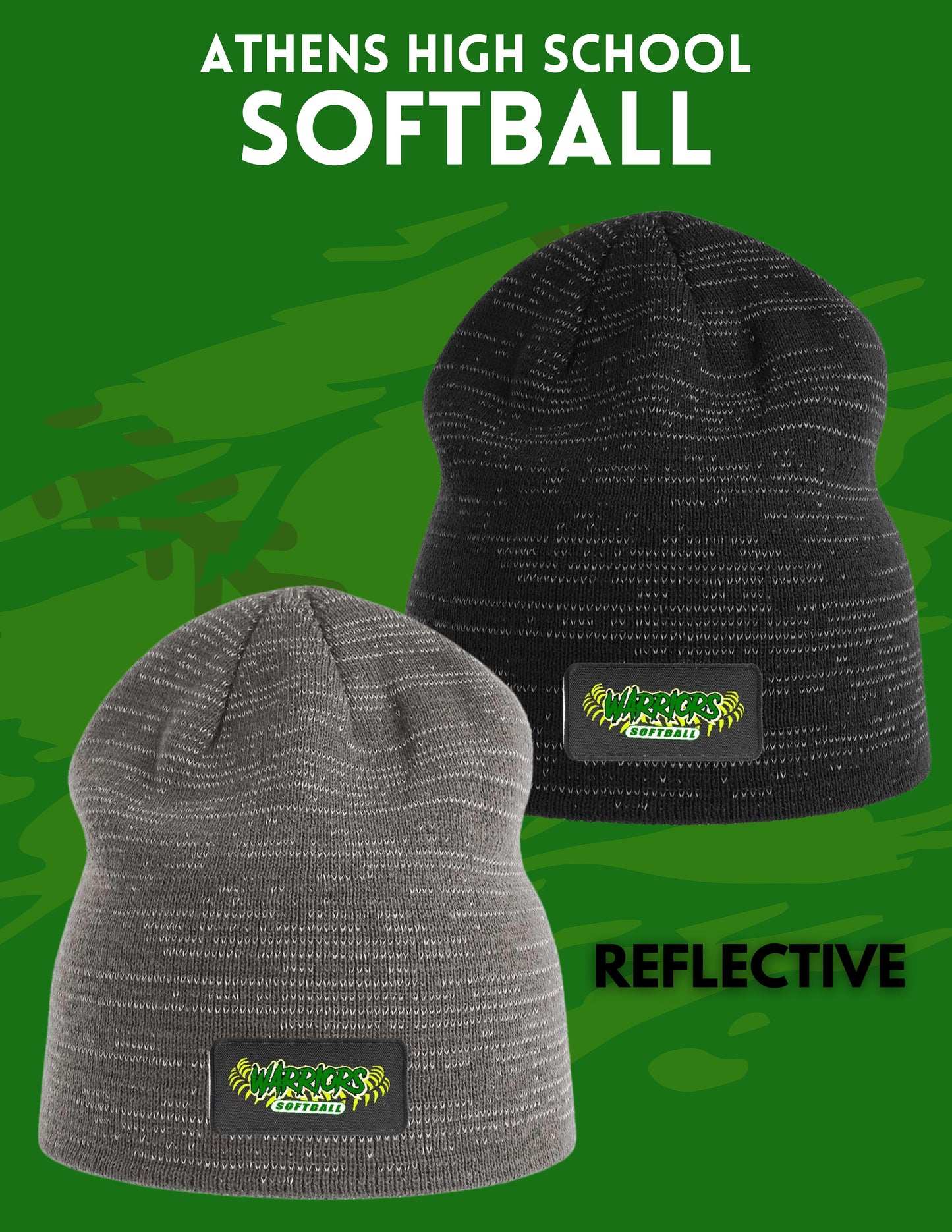 Athens High School Softball Atlantis Headwear - Sustainable Reflective Beanie (E.SHINE)