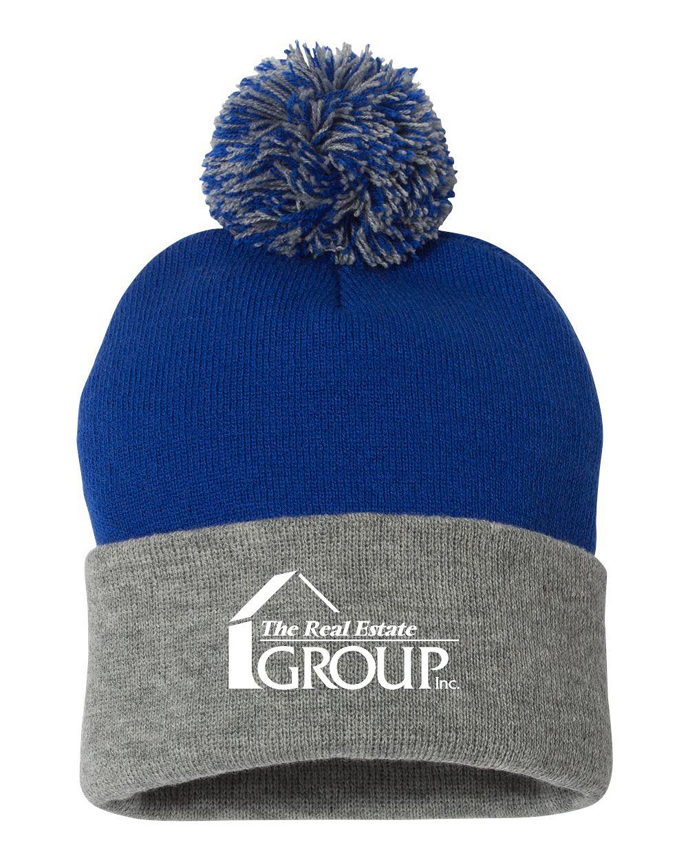 The Real Estate Group Sportsman - Pom-Pom 12" Knit Beanie - (E.SP15)