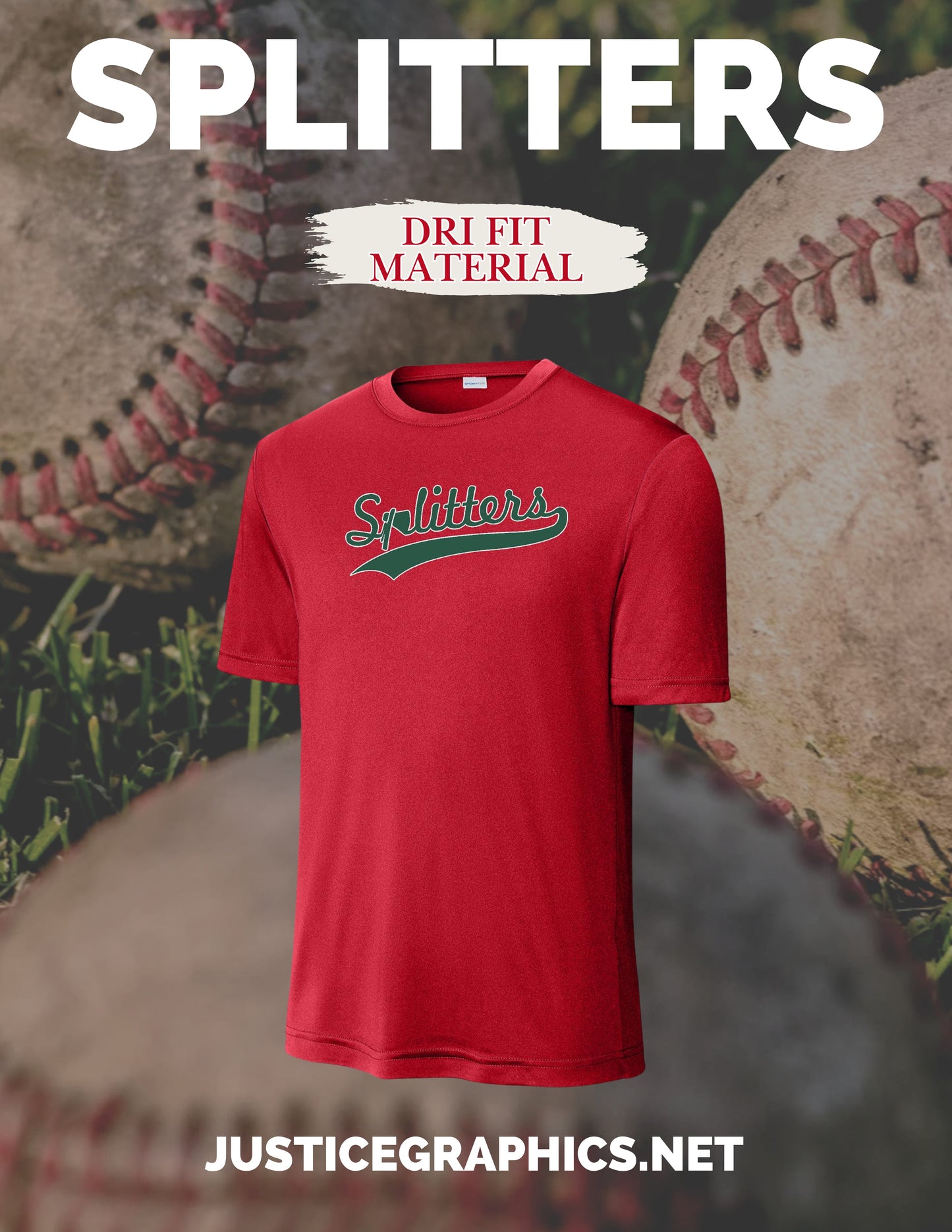 MIDWEST SPLITTERS UNISEX PERFORMANCE SHORT SLEEVE TEE (P. ST350)