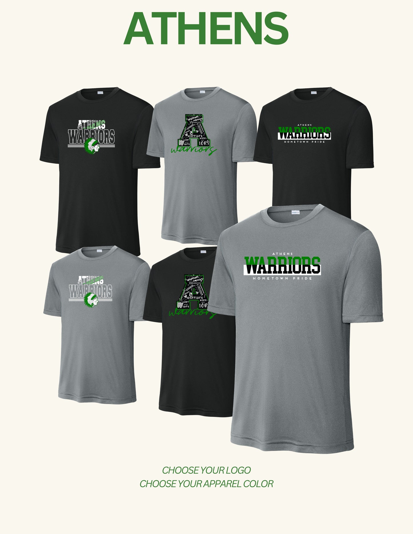 ATHENS BOOSTERS Unisex Dri-Fit T-Shirt (P.ST350)