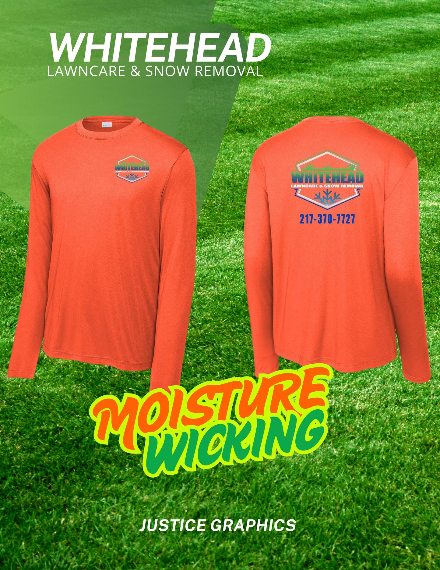 Whitehead Lawncare & Snow Removal Sport-Tek® Long Sleeve PosiCharge® Competitor™ T-Shirt (P.ST350LS)