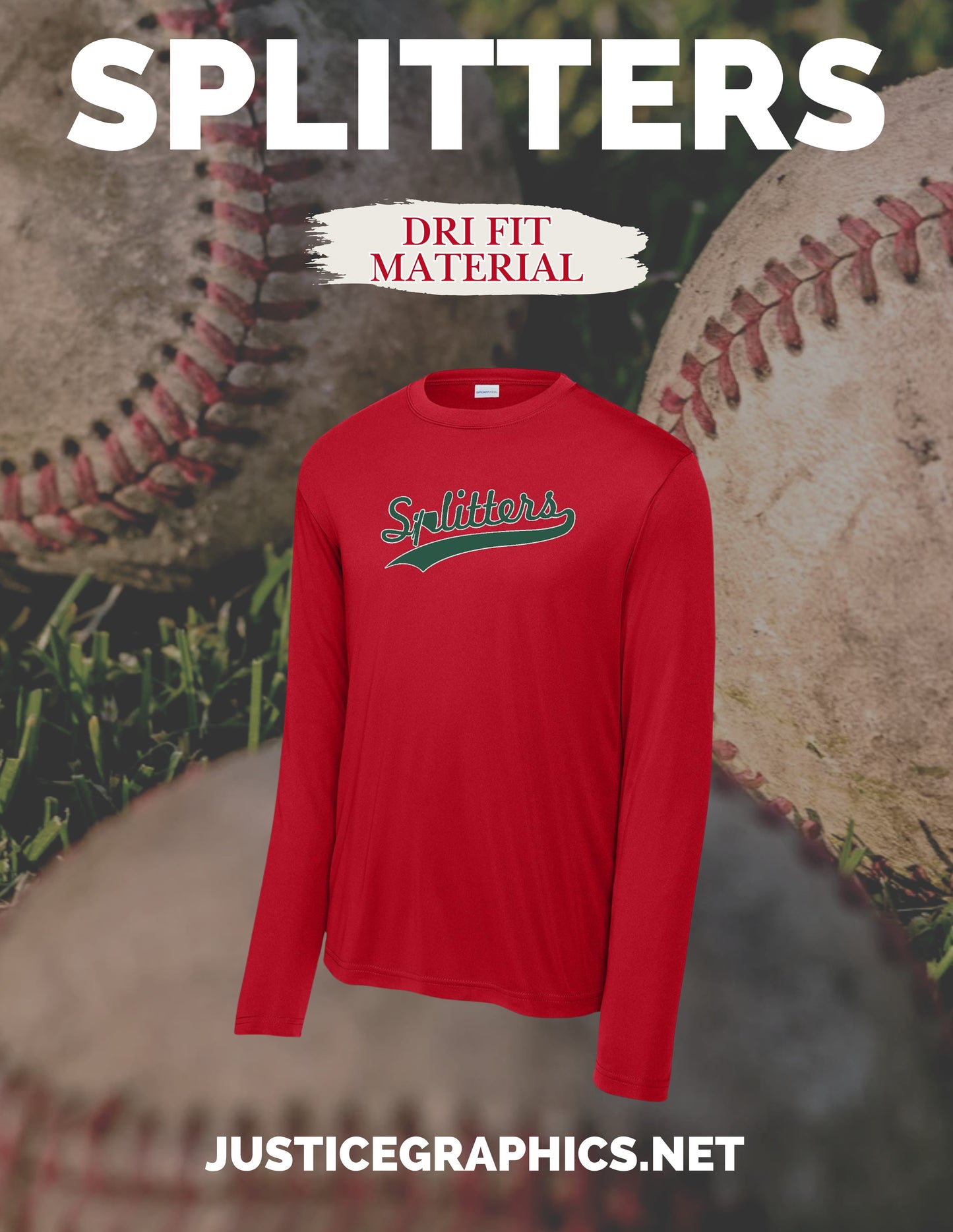 MIDWEST SPLITTERS UNISEX PERFORMANCE LONG SLEEVE (P. ST350LS/YST350LS)