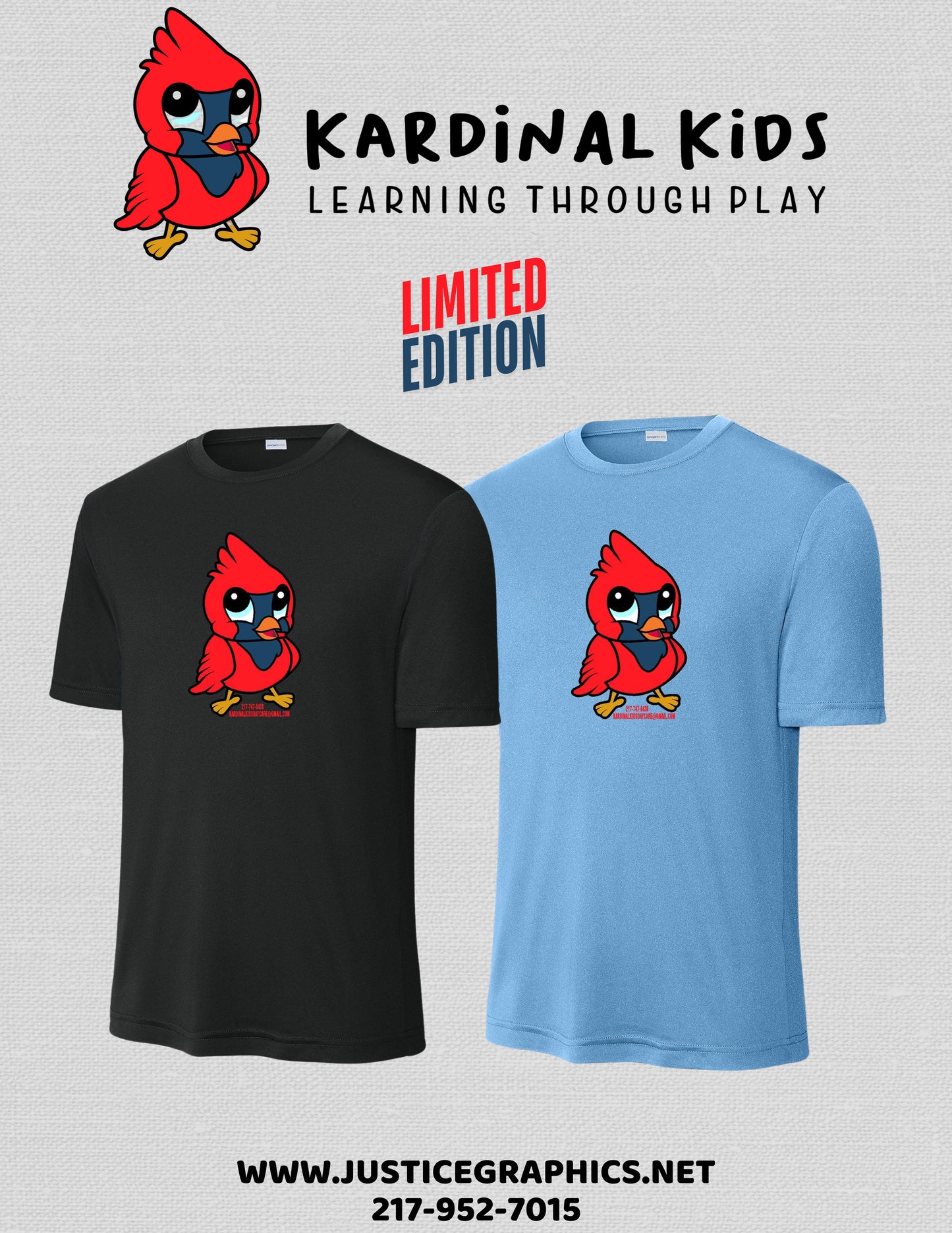 Kardinal Kids Daycare LIMITED EDITION Sport-Tek® PosiCharge® Competitor™ Tee (P.ST350/YST350)