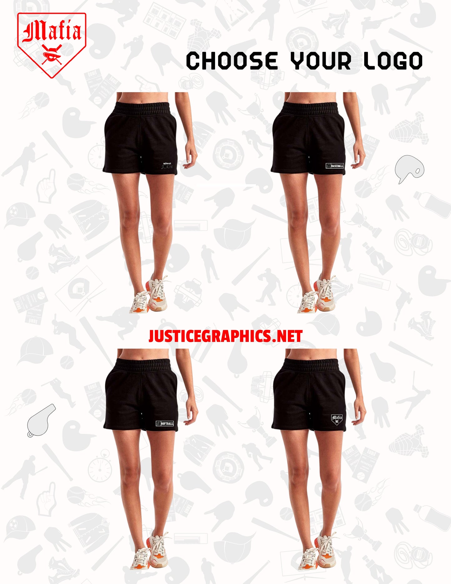 MAFIA BASEBALL/SOFTBALL TriDri - Women's Maria Jogger Shorts (P.TD062)