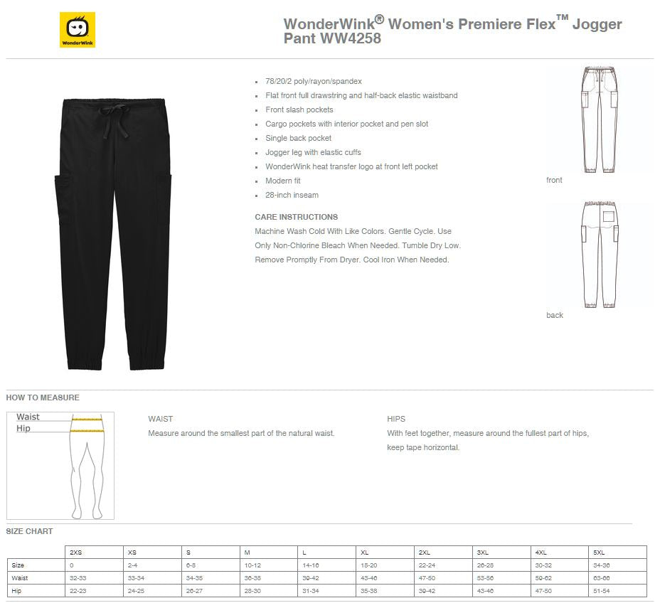 SIU Medicine WonderWink® Women’s Premiere Flex™ Jogger Pant (WW4258)