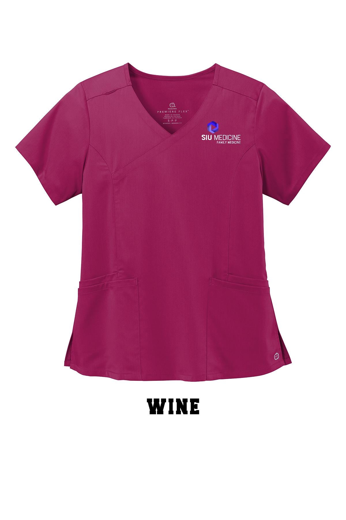 SIU Family Medicine WonderWink® Women’s Premiere Flex™ Mock Wrap Top (E. WW4268)