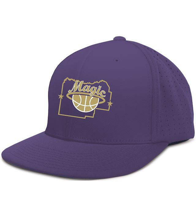 MENARD COUNTY MAGIC BASKETBALL PERFORATED PERFORMANCE FLEXFIT® CAP (E. ES474)