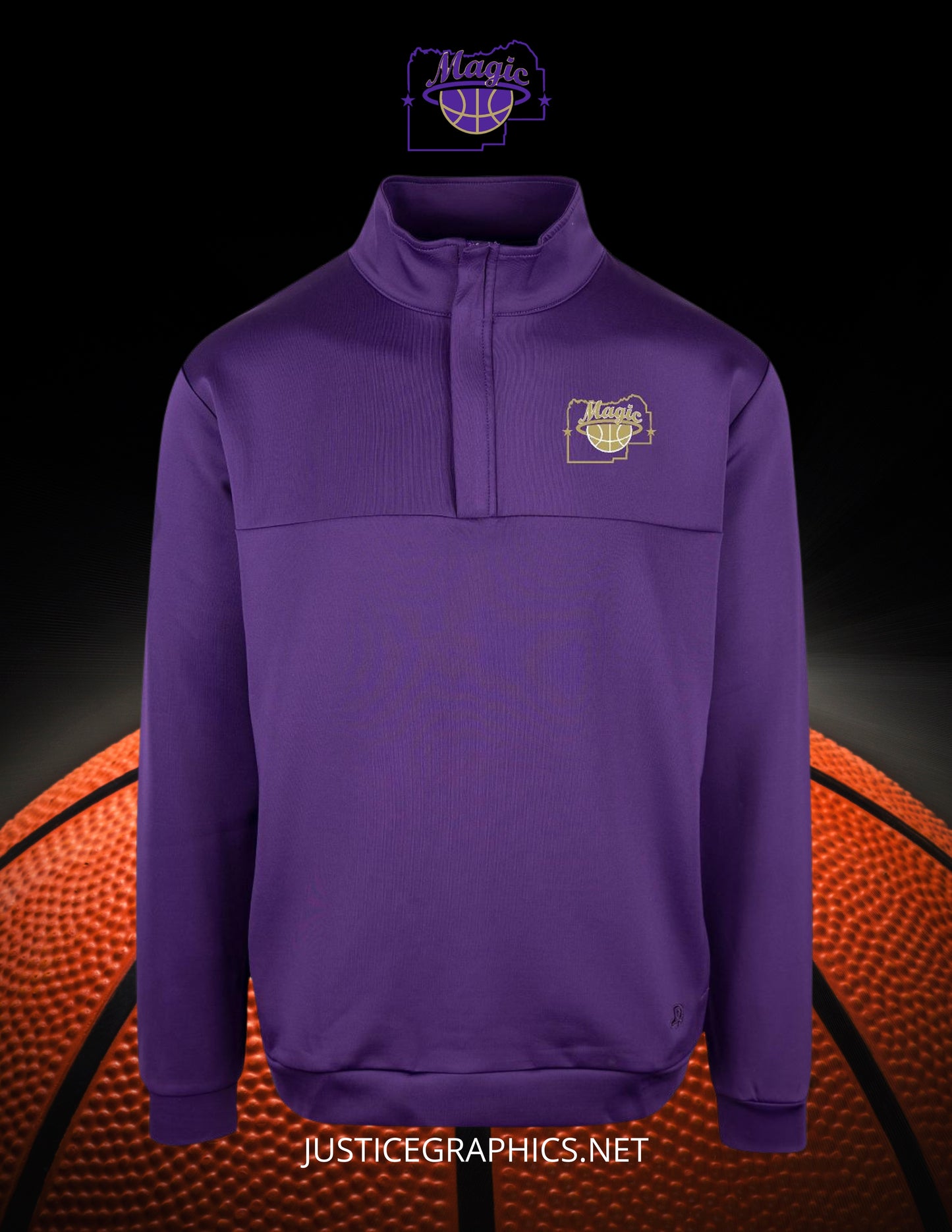MENARD COUNTY MAGIC BASKETBALL MIRO MEN'S SCUBA KNIT PULLOVER (EMB.ABB.MIRO)