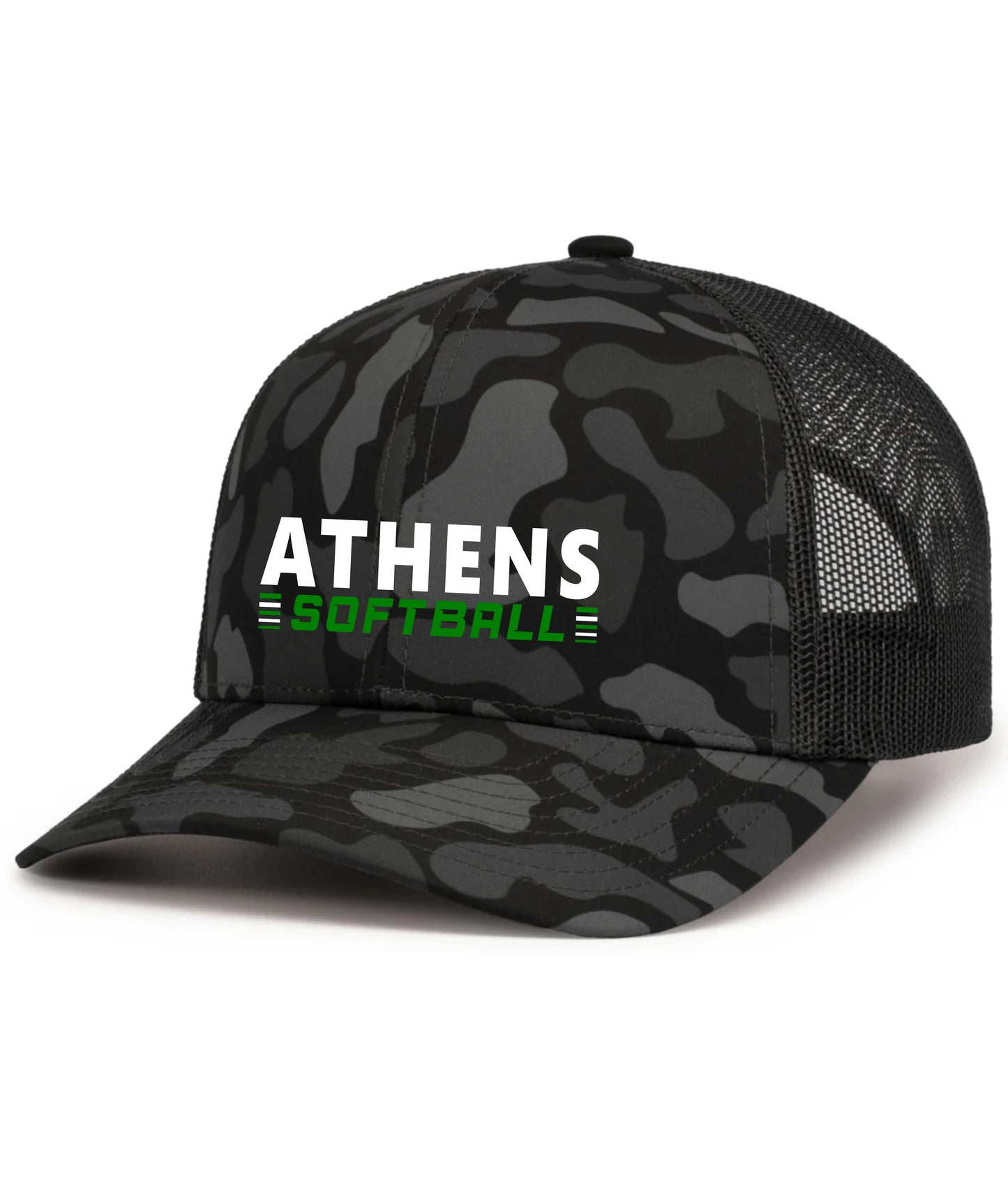 Athens High School Softball DUCK CAMO TRUCKER SNAPBACK CAP (E.P686)