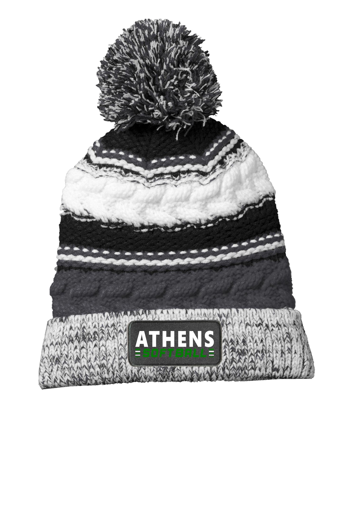 Athens High School Softball Sport-Tek® Pom Pom Team Beanie (E. STC21)